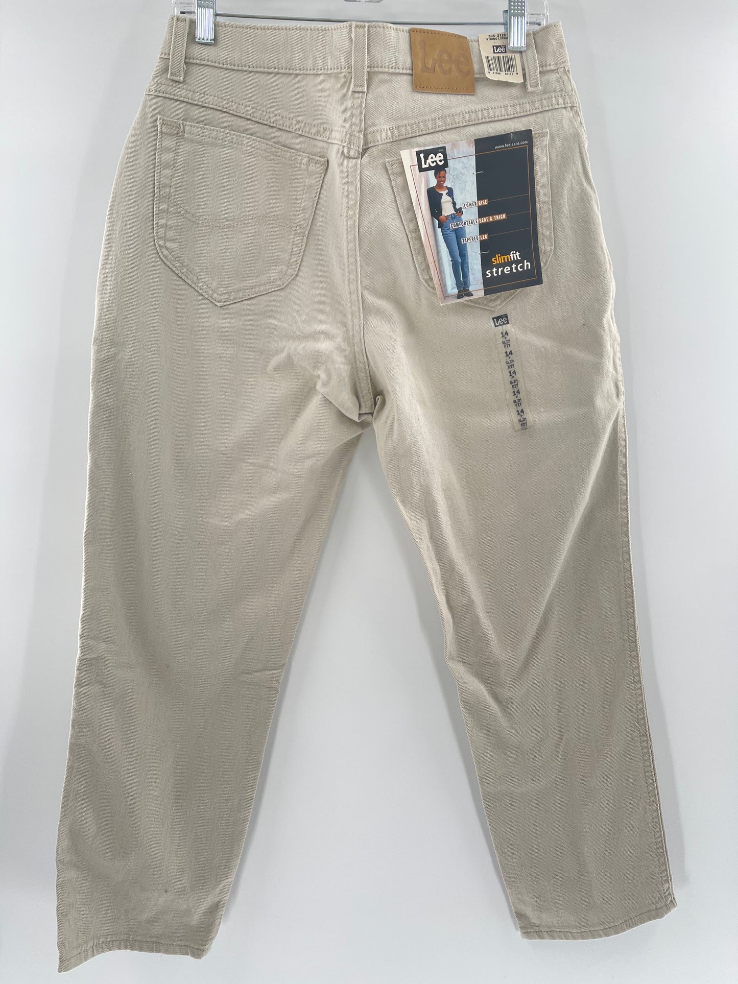 Lee Deadstock Off-White Jeans (Size 14)