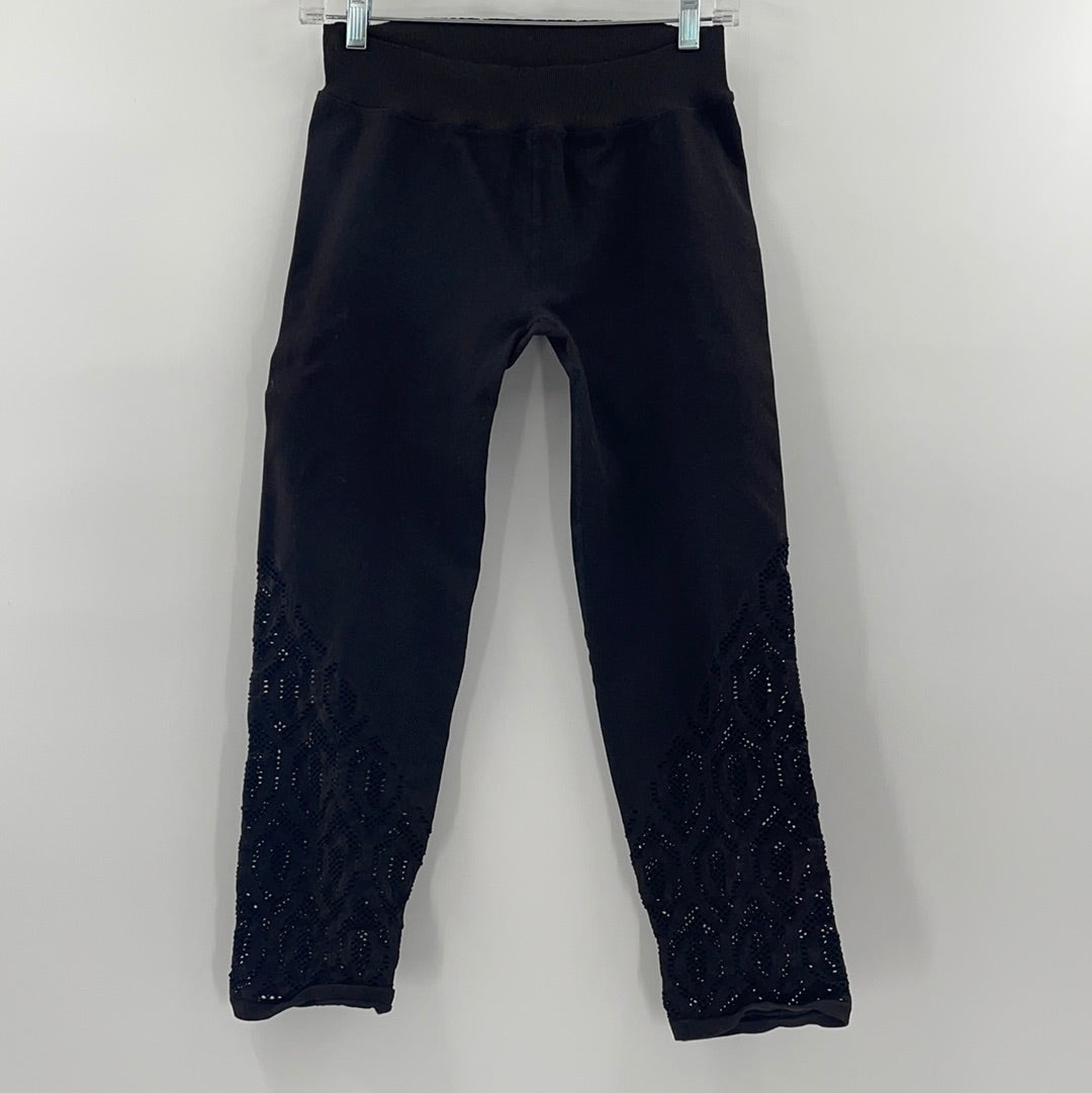 Free People Movement Black Capri Leggings