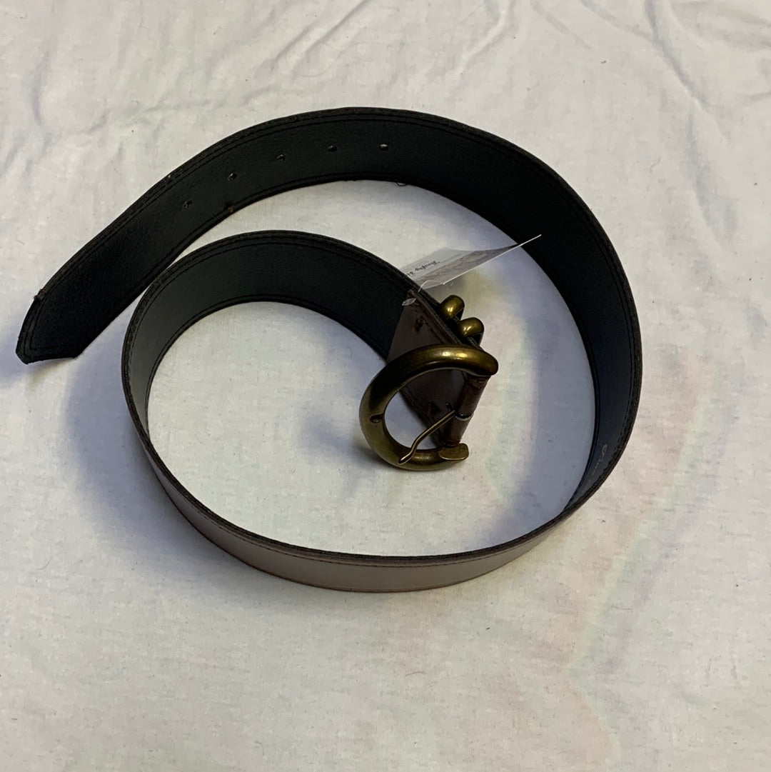Two Blondes Brown Gold Hoop Belt