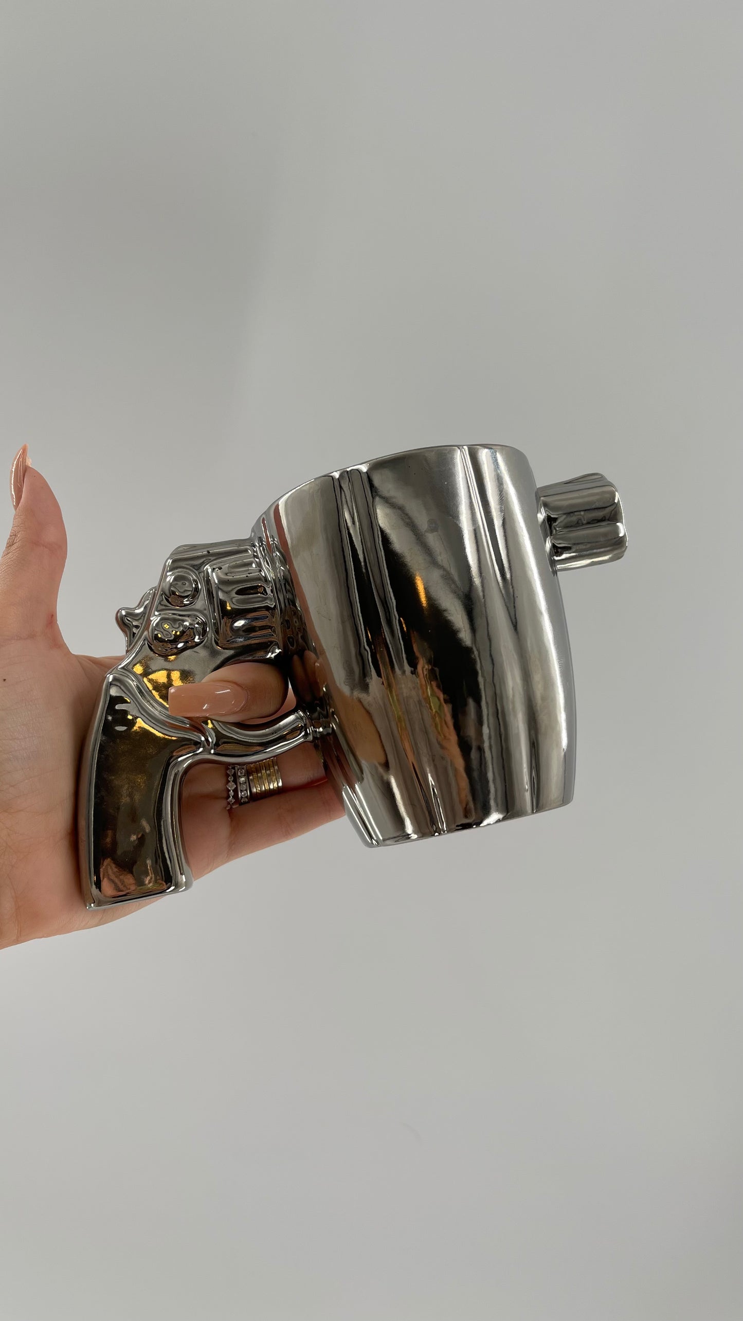 Chrome/Platinum Pistol Mug