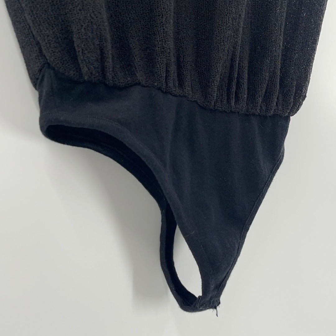 Intimately Free People Black Knit Bodysuit (XS)