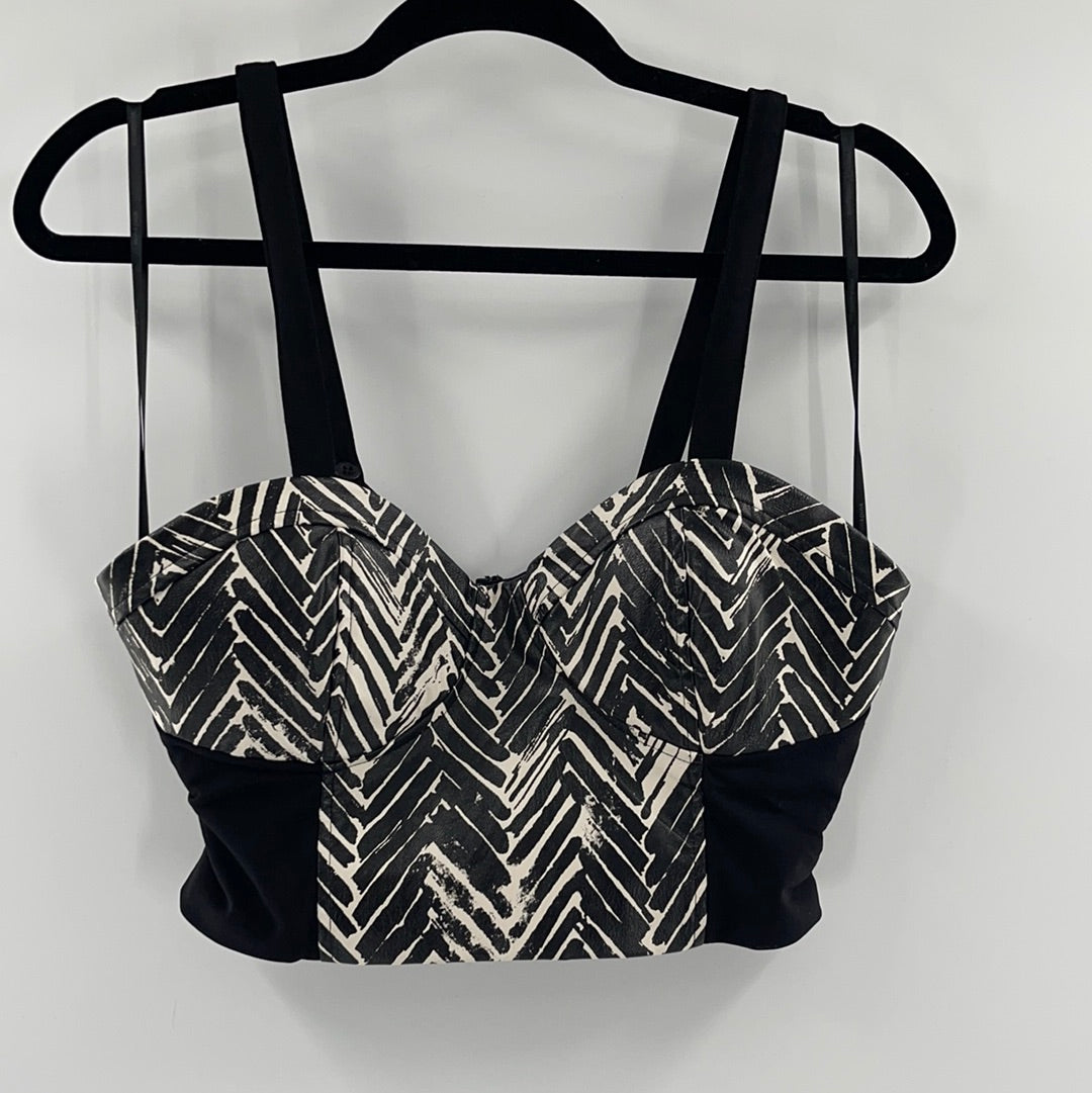 MINKPINK Black Cropped Bustier (L)