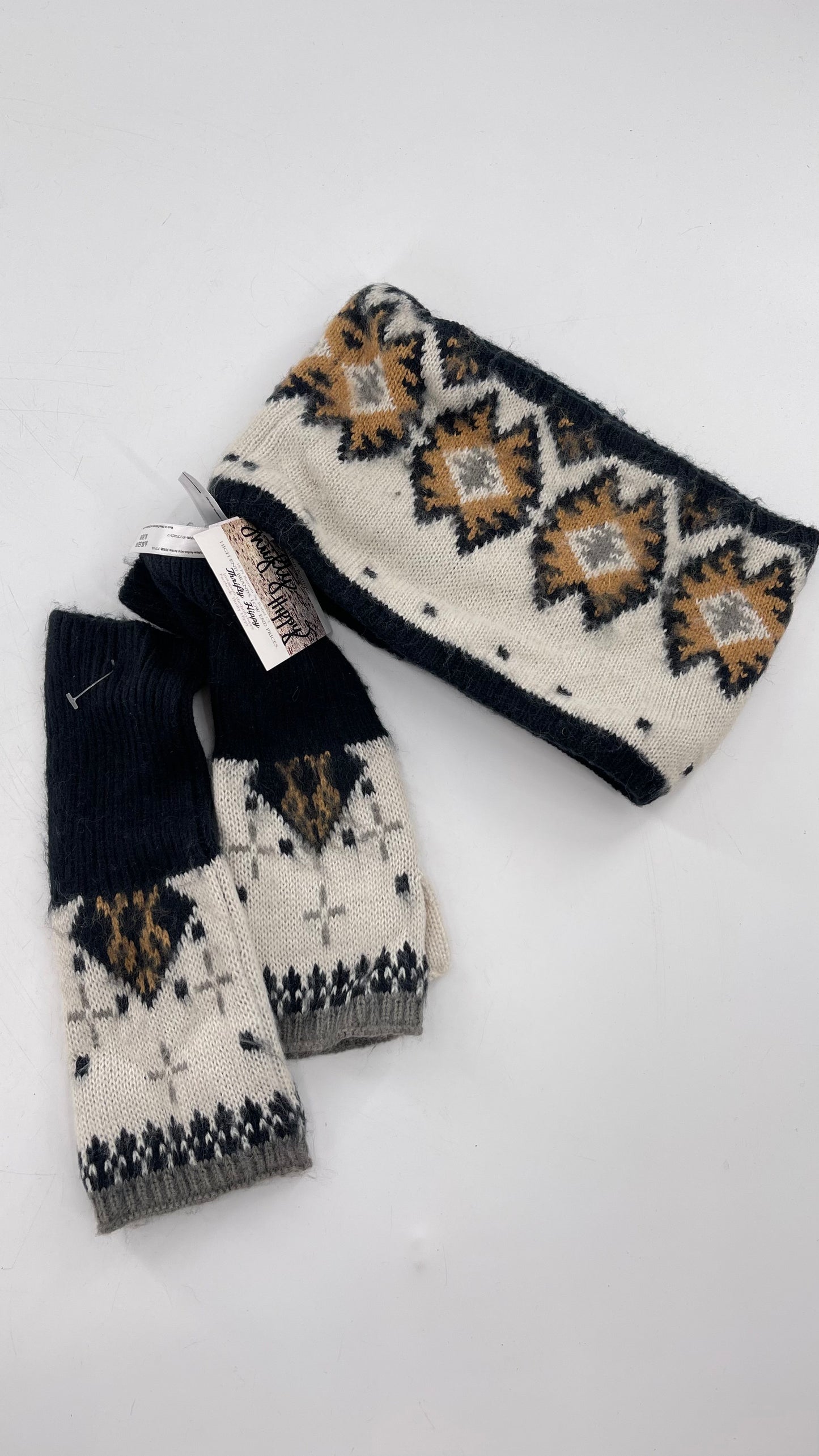 Urban Outfitters Knit Headband and Mitten Set