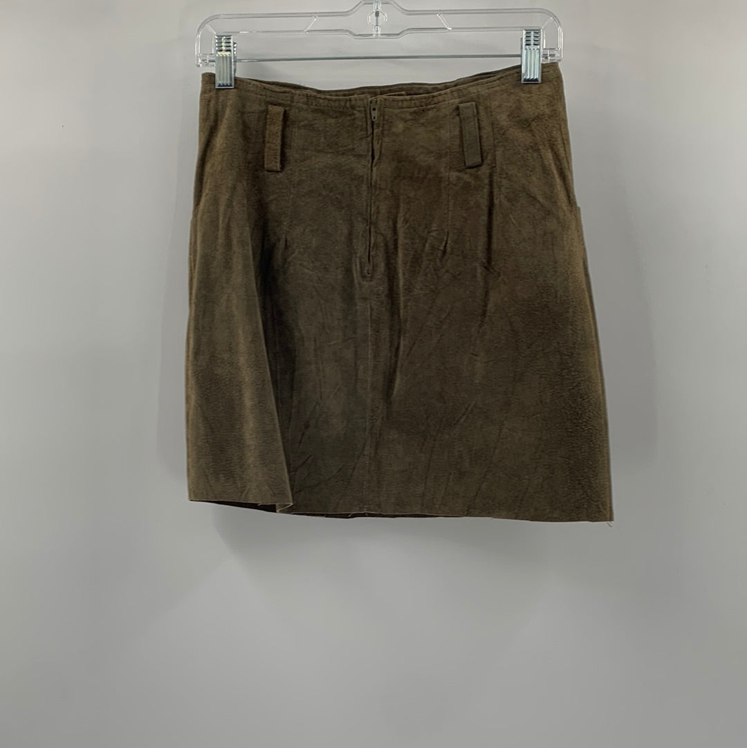 Urban Outfitters Brown Suede Mini Skirt (Sz S)