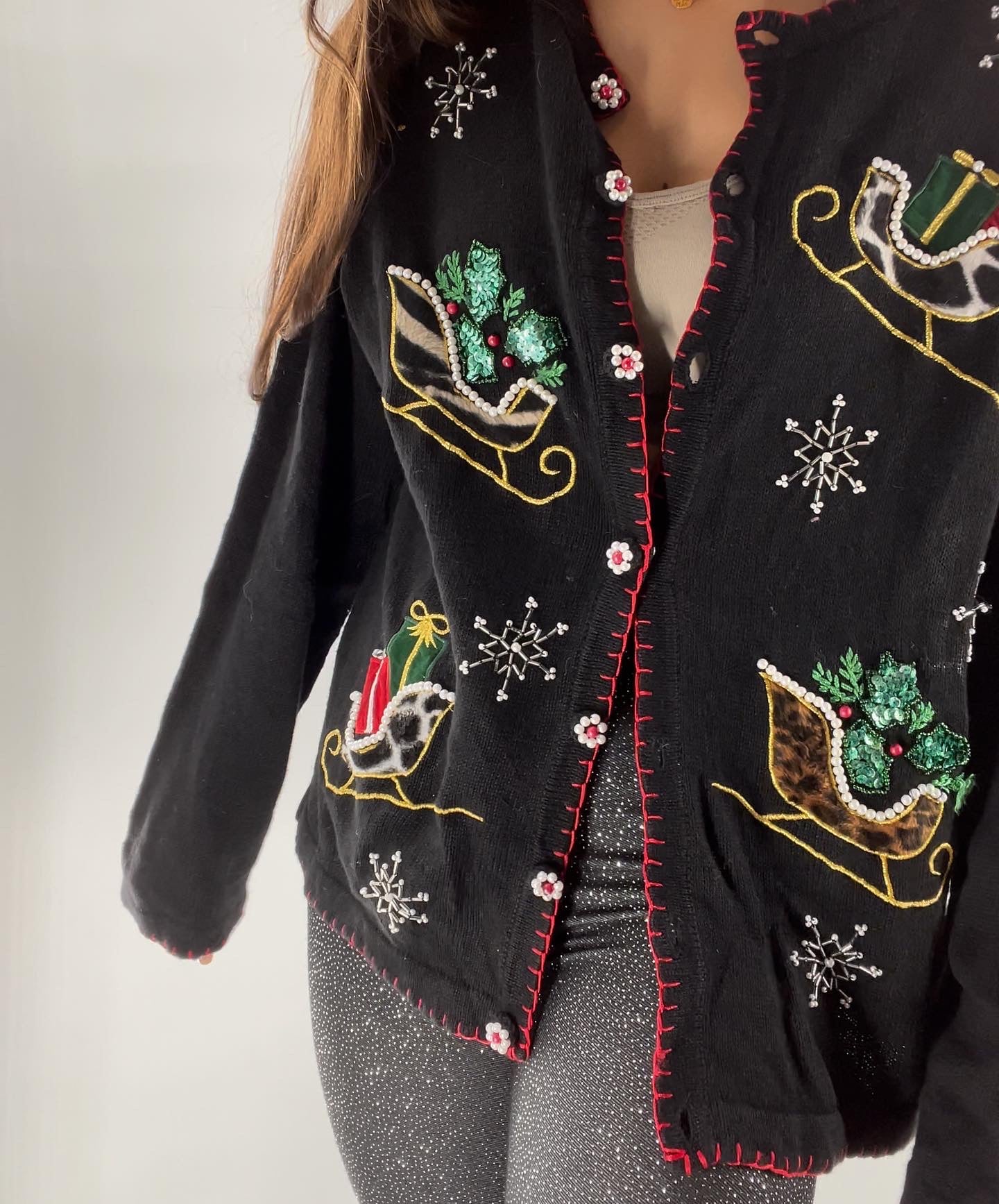 Urban Outfitters Wild Side Holiday Sweater (Medium)