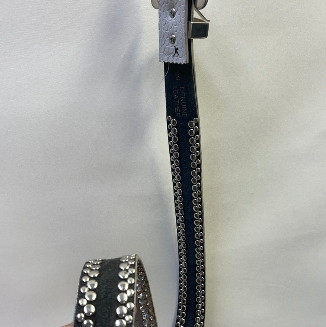 Free People Genuine Leather Studded Gem Belt AS IS