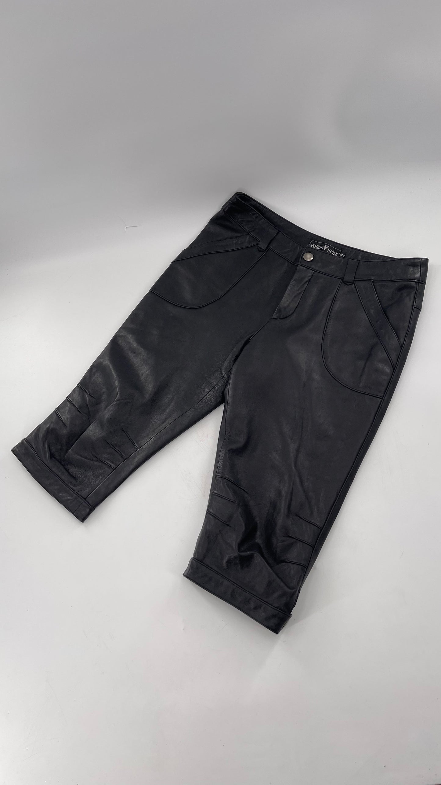 VOGUD VIRILE 100% Sheepskin Leather Bermudas (22XL)