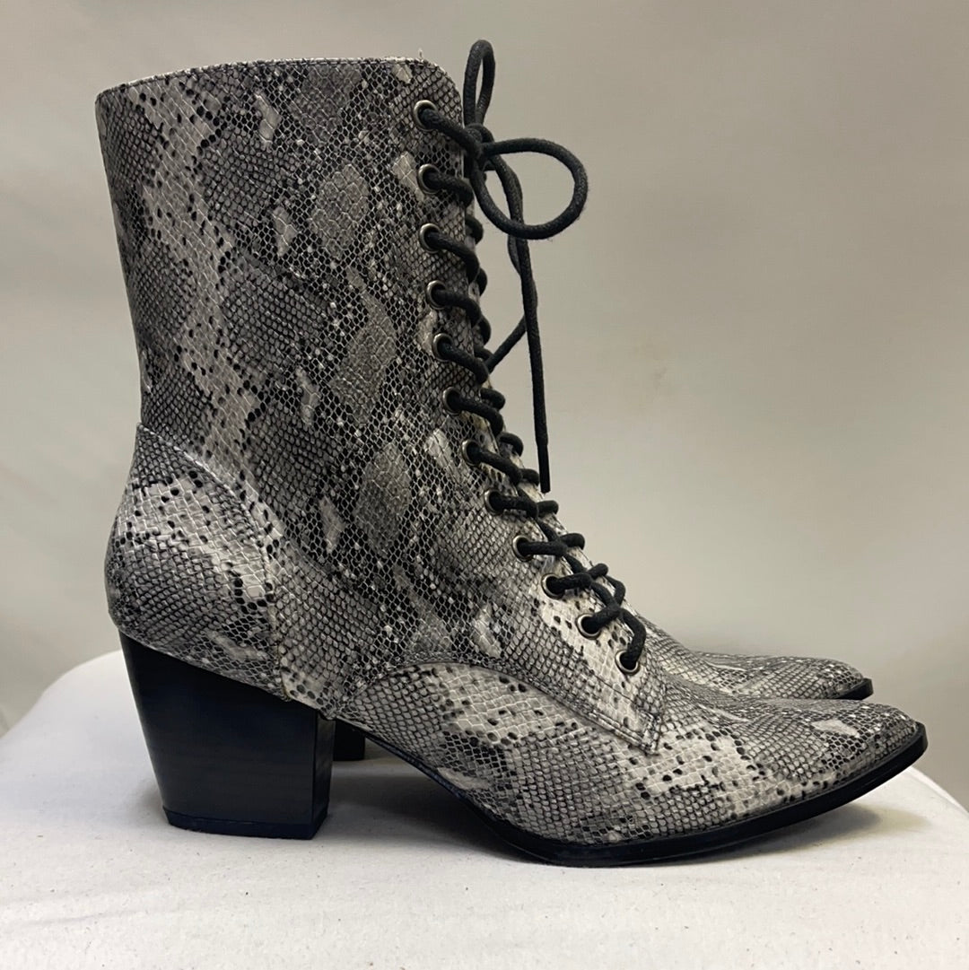 Coconuts by Matisse Snake Skin Patterned Zip Up Boots