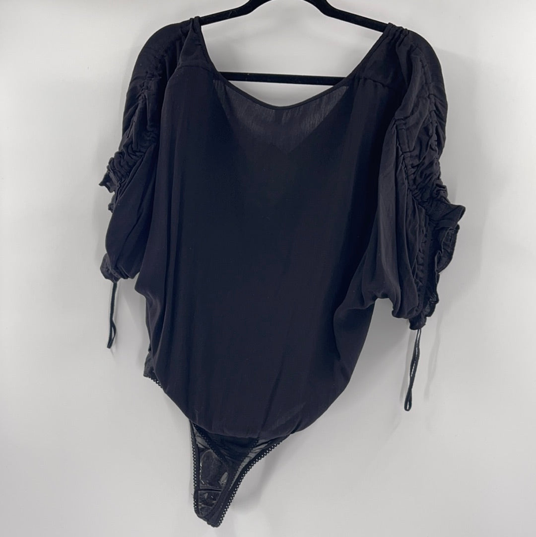 Intimately Free People Black Bodysuit (S)