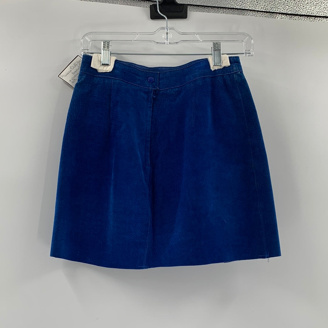 Urban Outfitters Renewal Vintage 100% Suede Leather Navy Blue (Size 8)