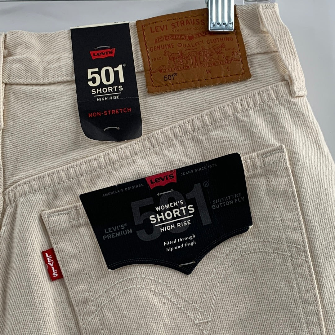 Free People Levi 501 Beige Shorts (Sz29)