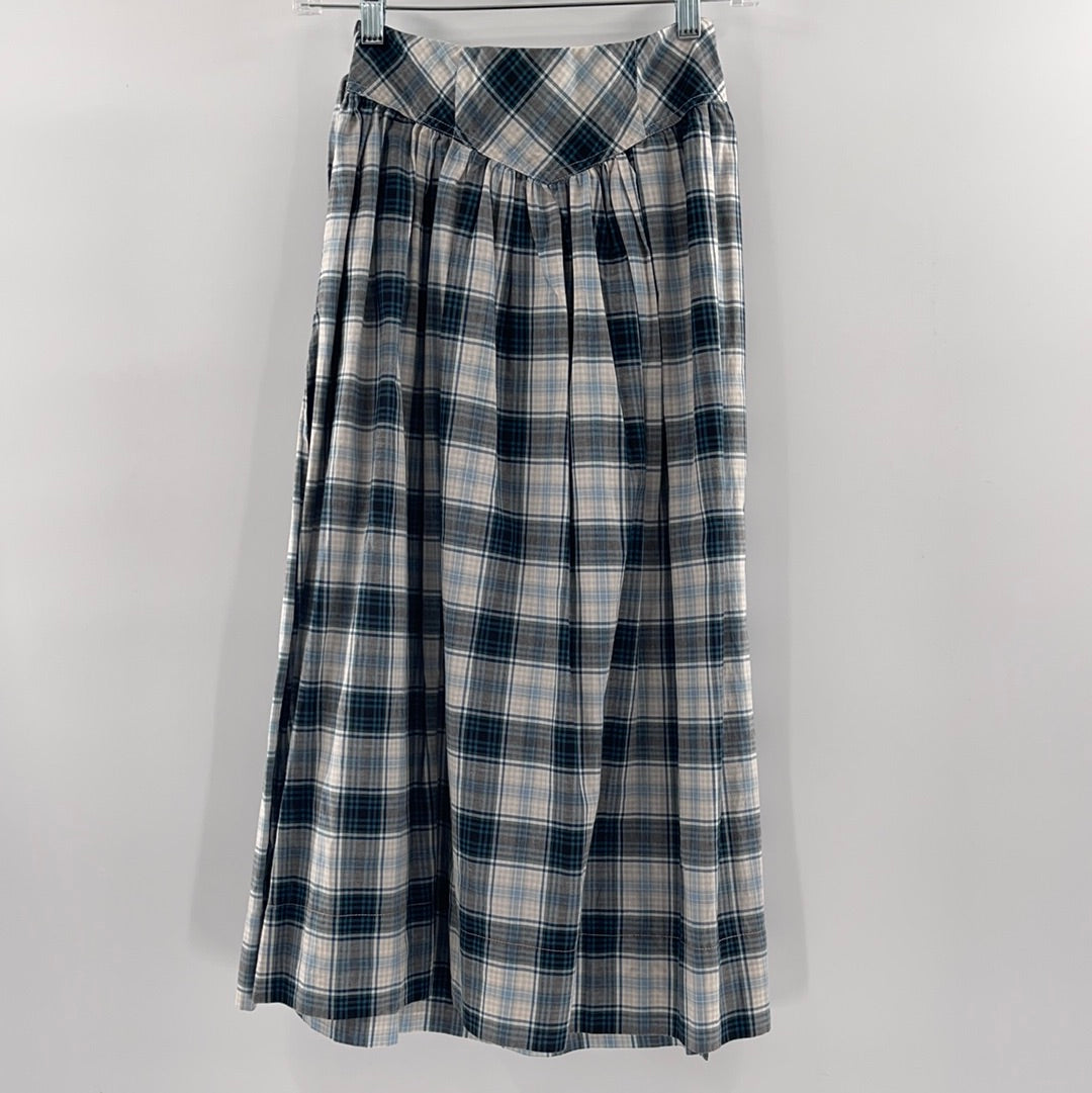 Urban Outfitters Blue Plaid Skirt (Size XS)