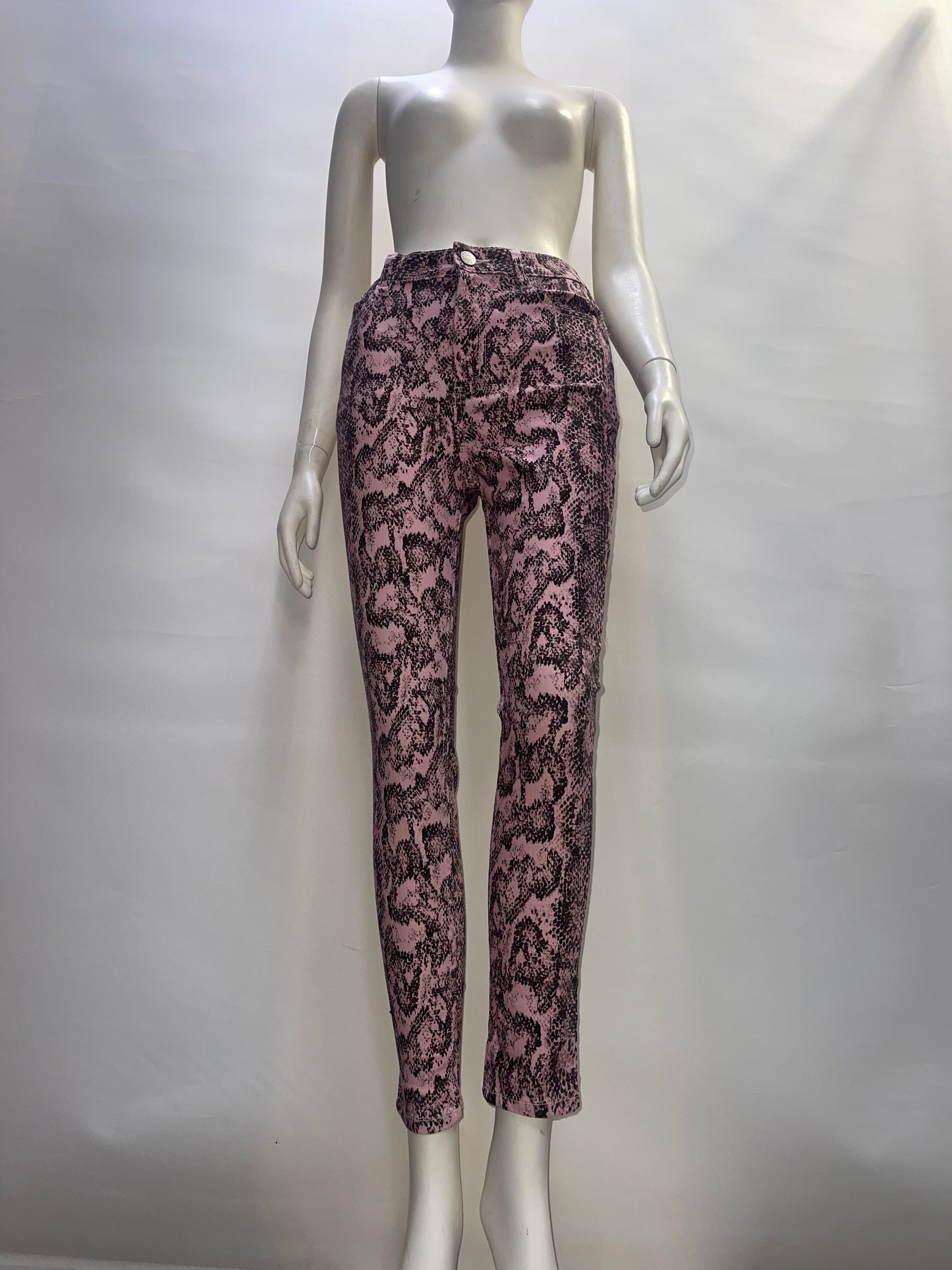 BDG Pink Snakeskin Patterned Pants (Size 26)
