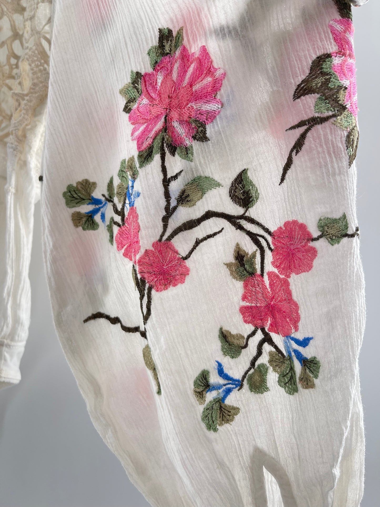 Free People Making Harmony Lace Cotton Embroidered Blouse (XS)