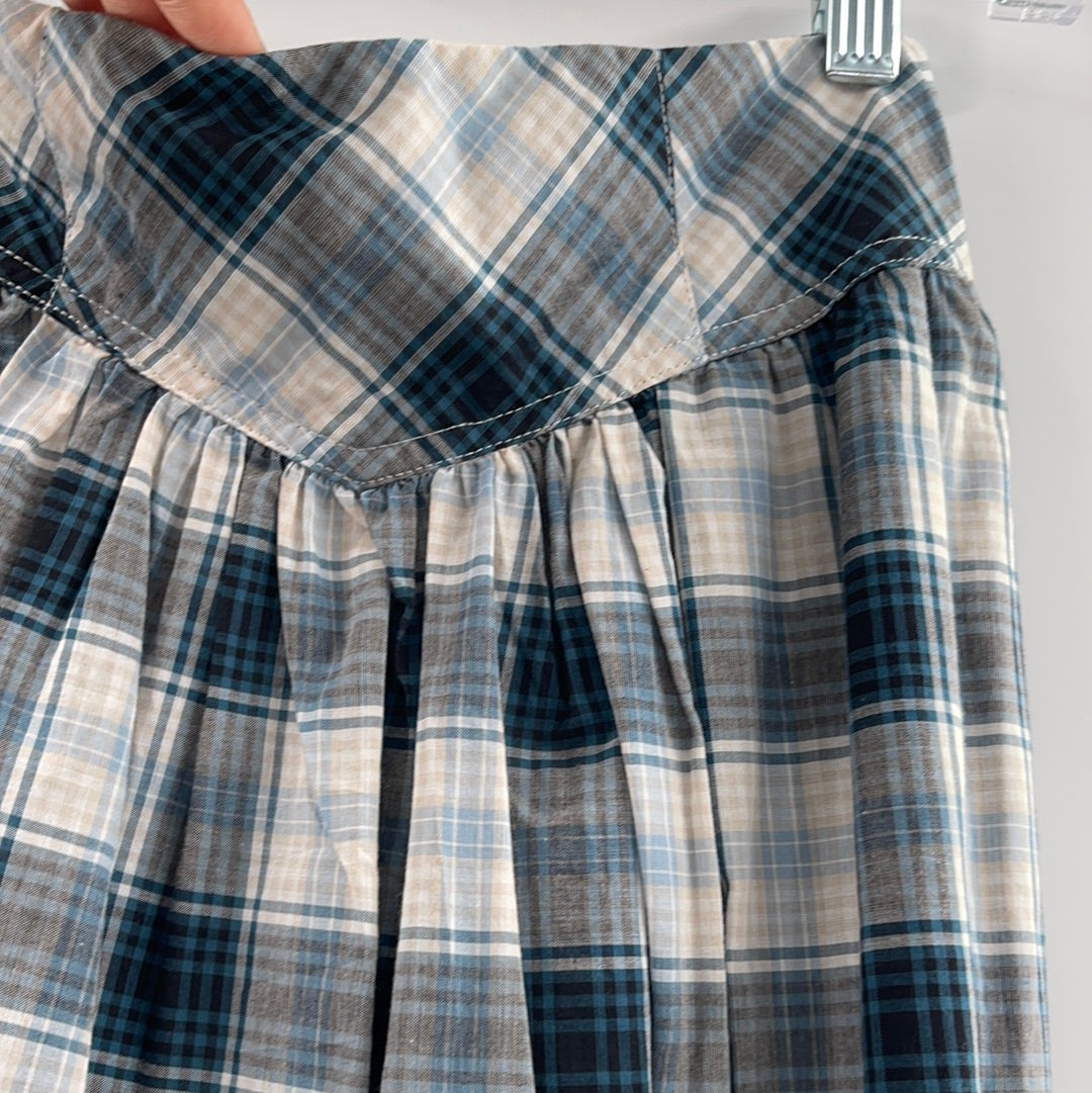 Urban Outfitters Blue Plaid Skirt (Size XS)