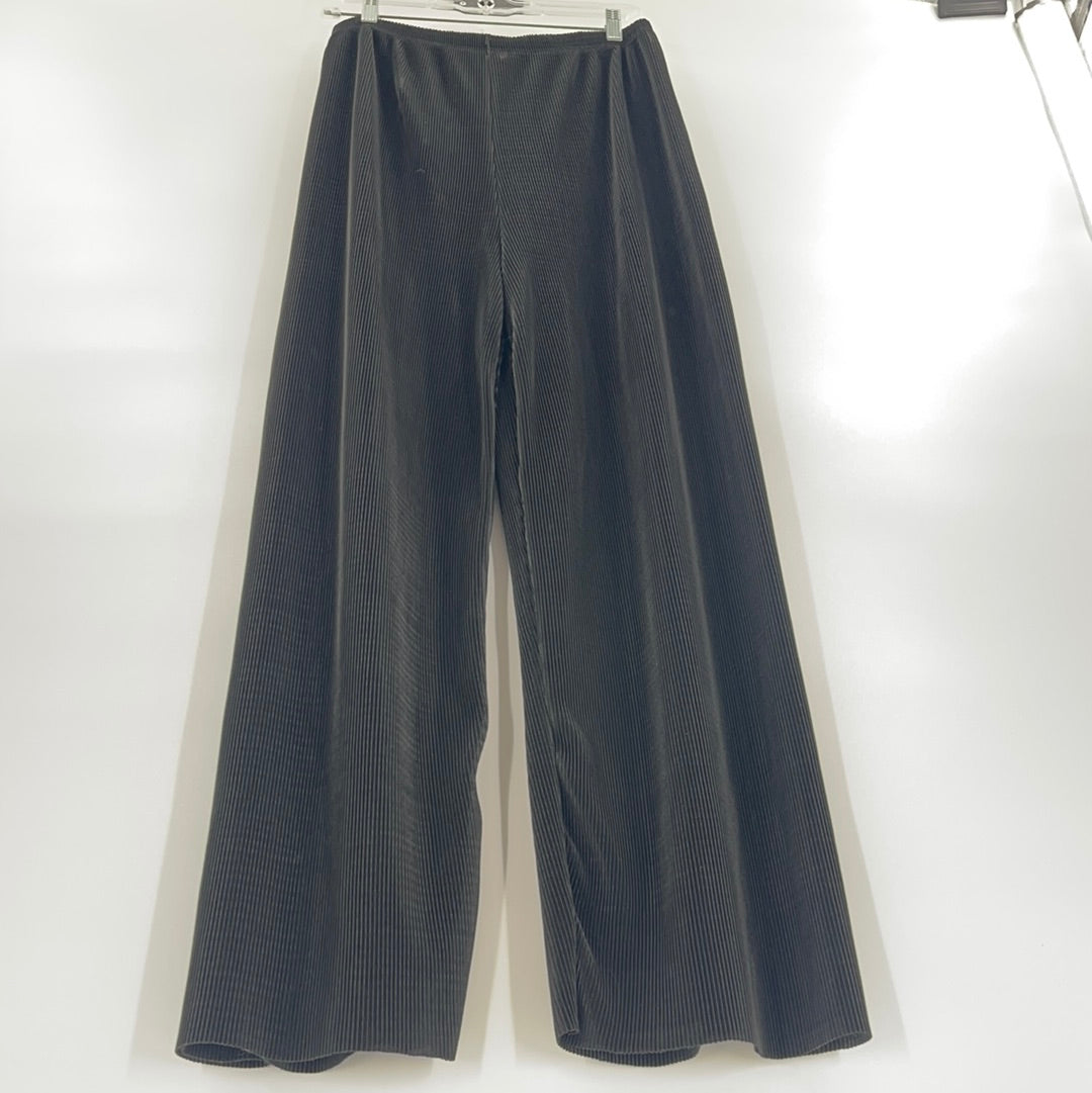 VINTAGE COIN black, ribbed wide legs