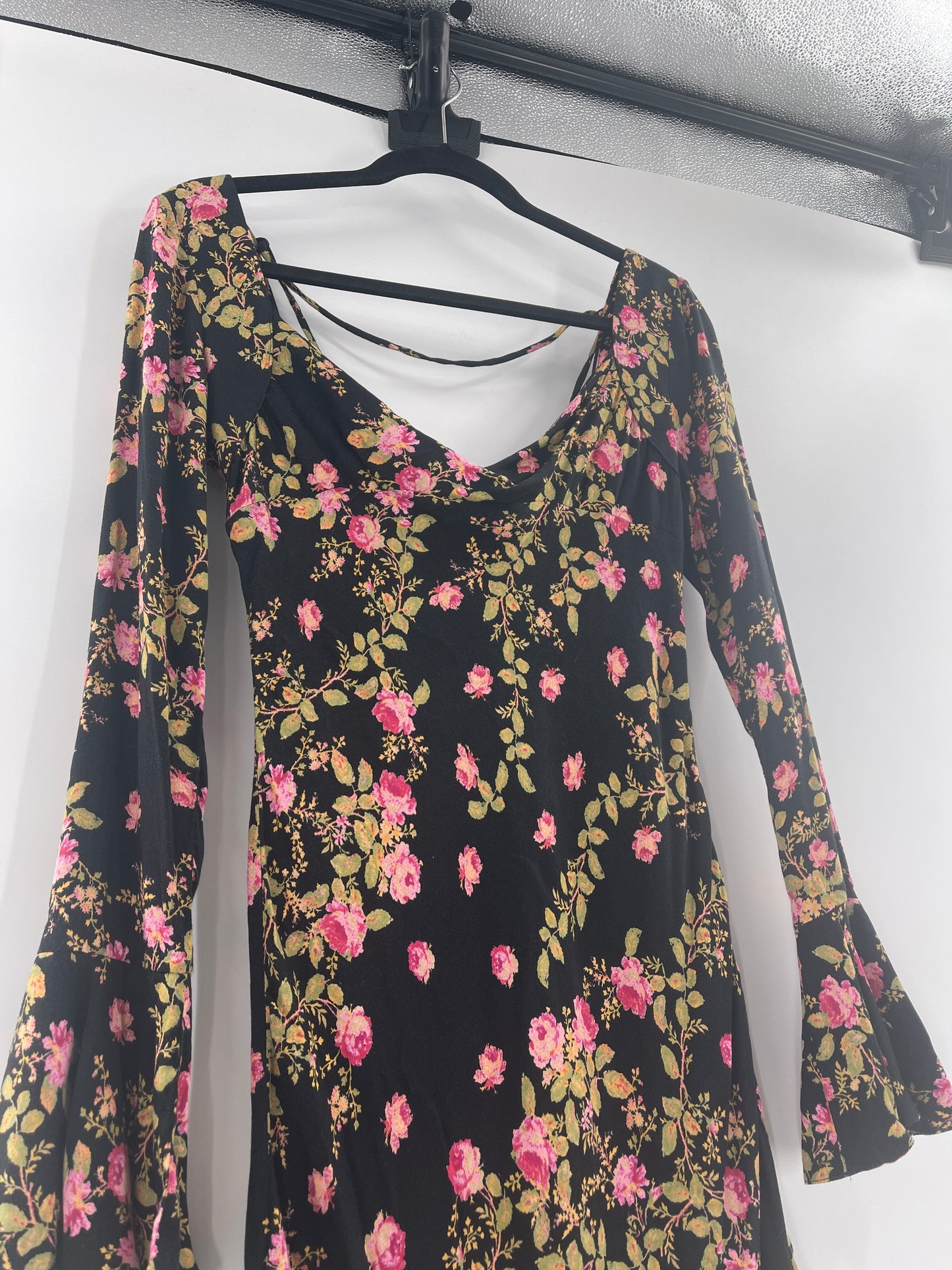 Free People Black Rose Patterned Mini (0)