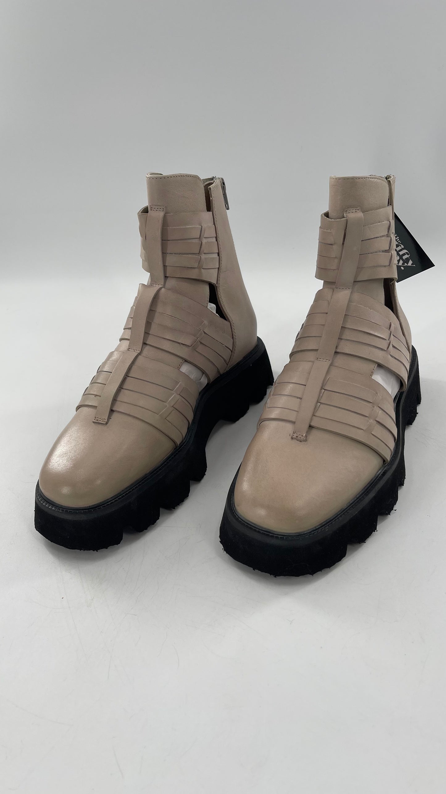 Free People Hydra Huarache Boot in Sand Dollar (39/9)