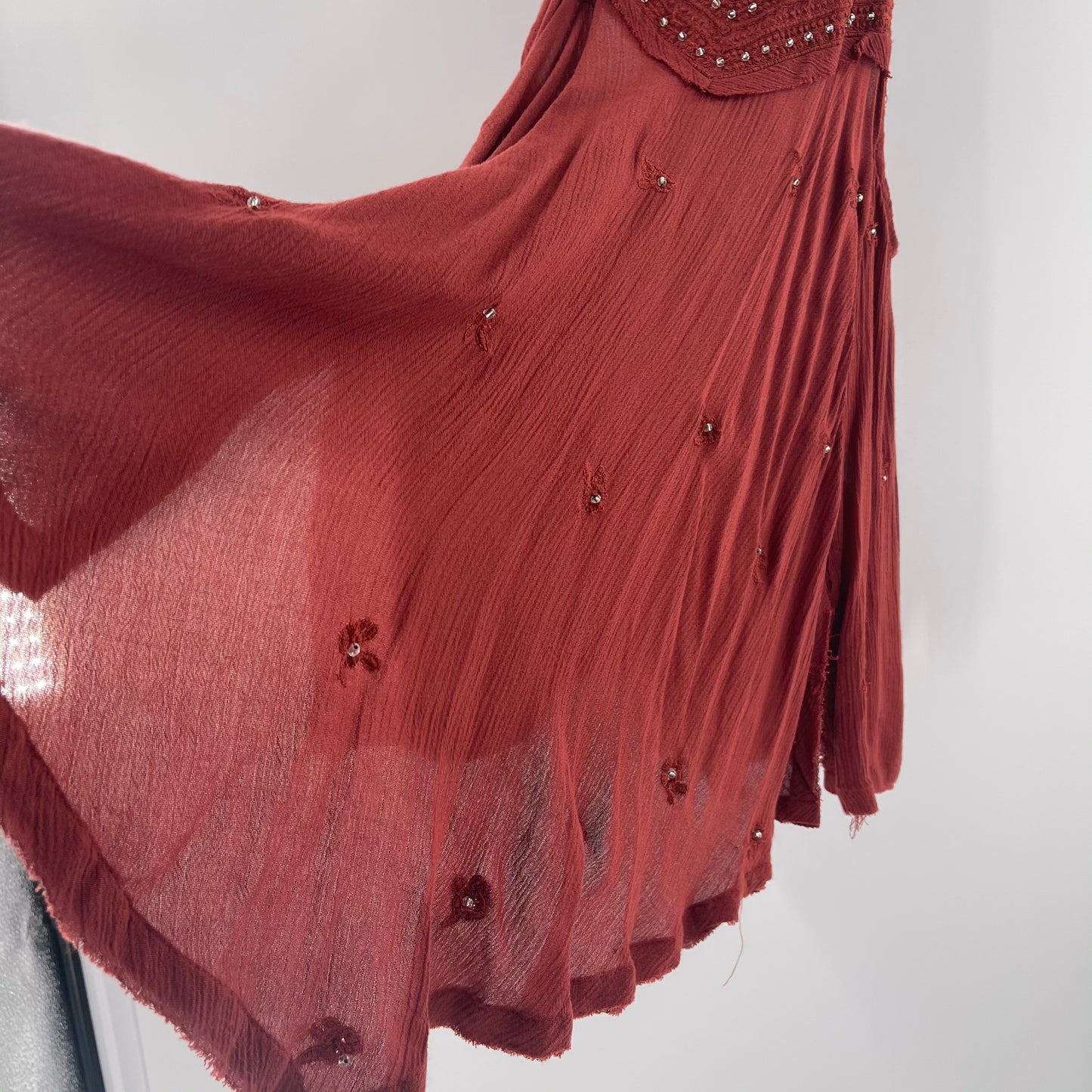 Intimately Free People Burnt Orange Tunic (S)
