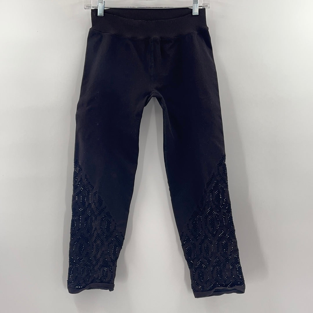 Free People Movement Black Capri Leggings