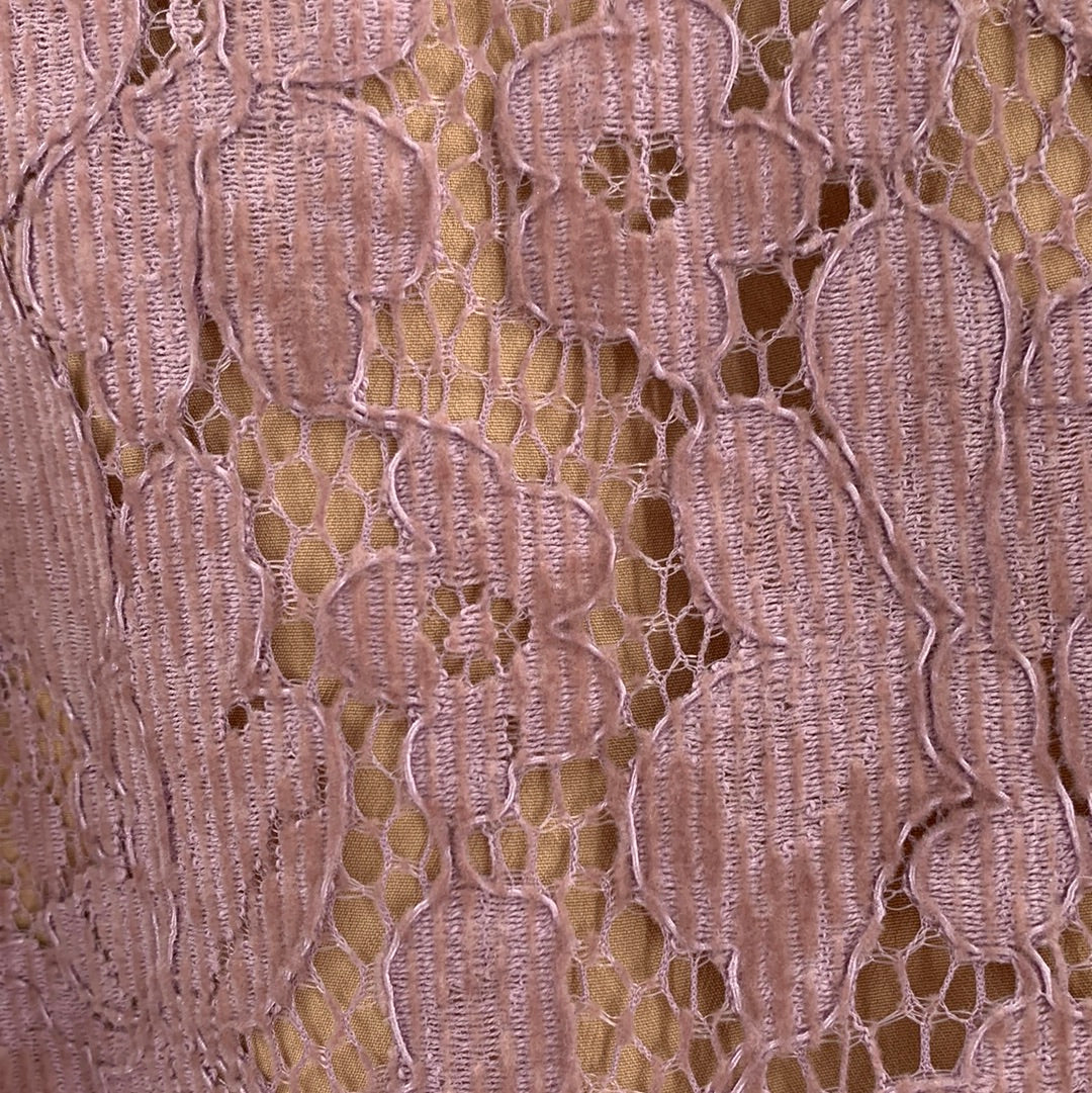 Free People Lilac Corduroy Lace Over Nude Underlay Sleeveless Mini Dress (Size 2)
