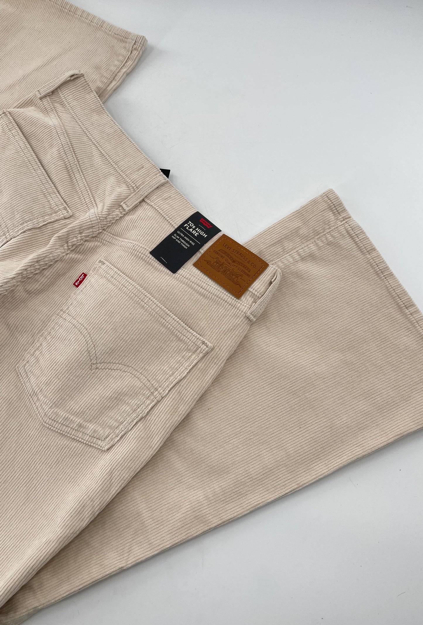 Free People Off White Corduroys 70s High Flare (31)