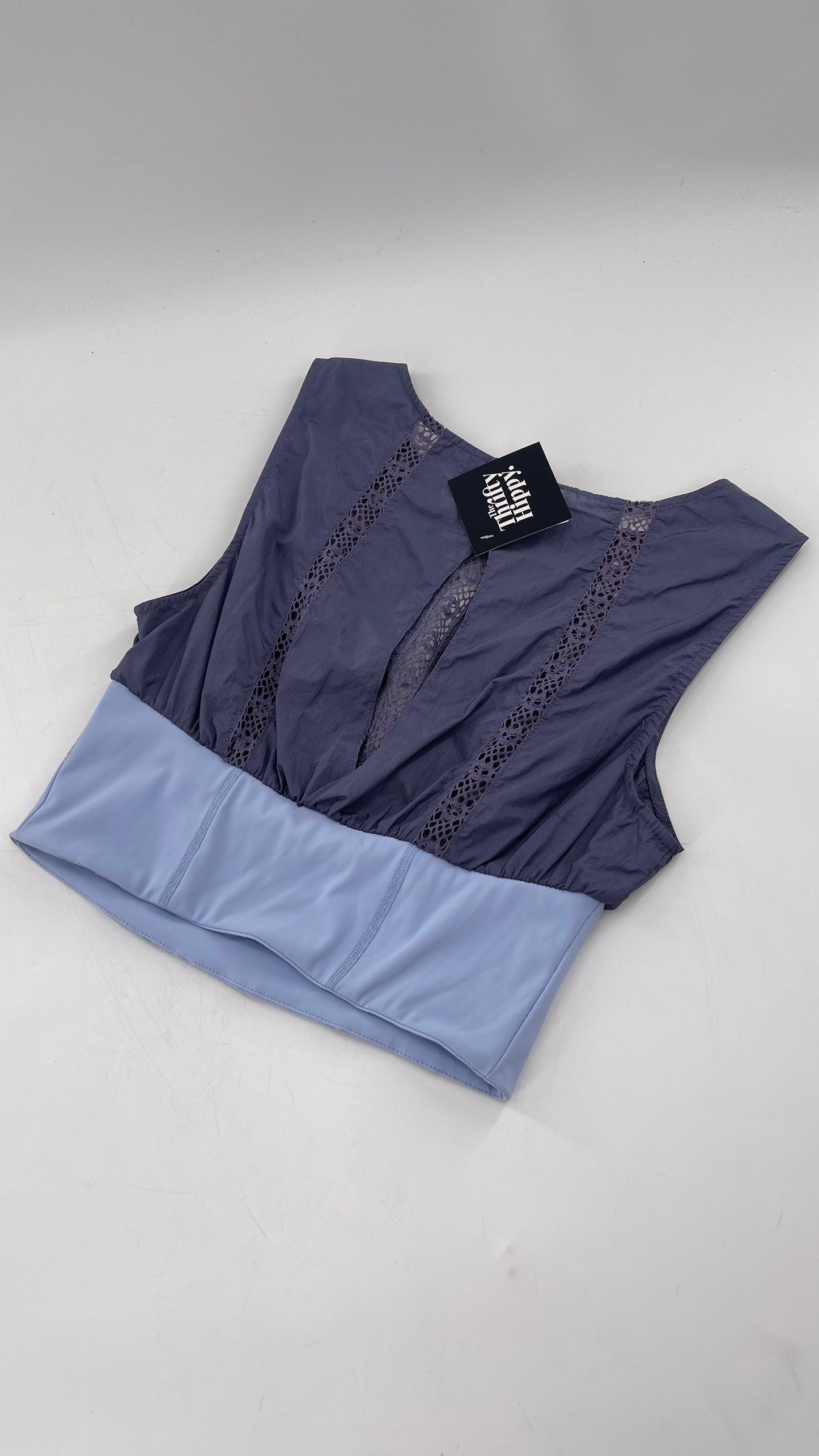 Free People Movement Slate and Baby Blue Tank (XS)