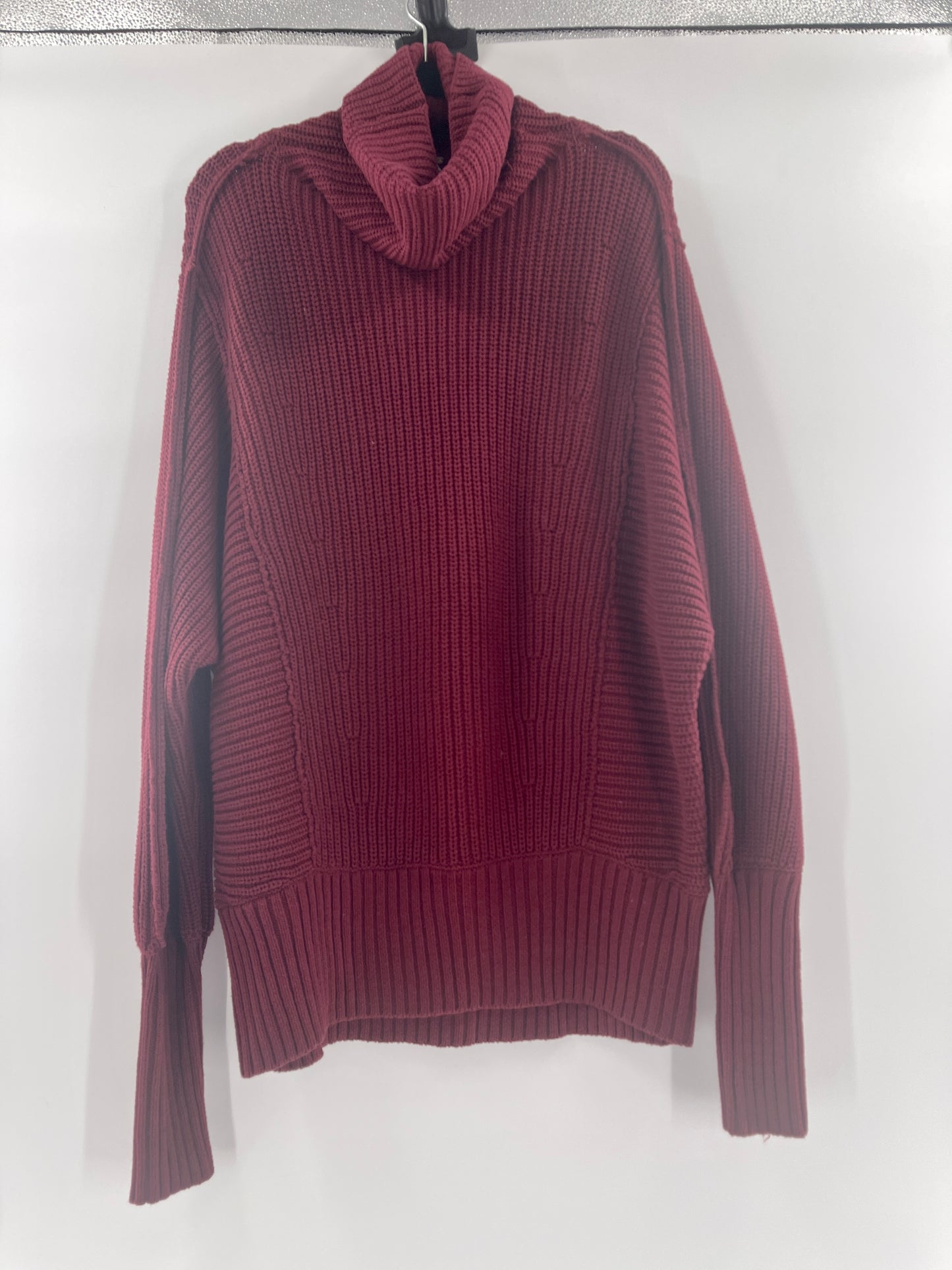 Free People Cocoa Oversized Slouchy Cowl Turtleneck Sweater Tunic Dress (Size S)