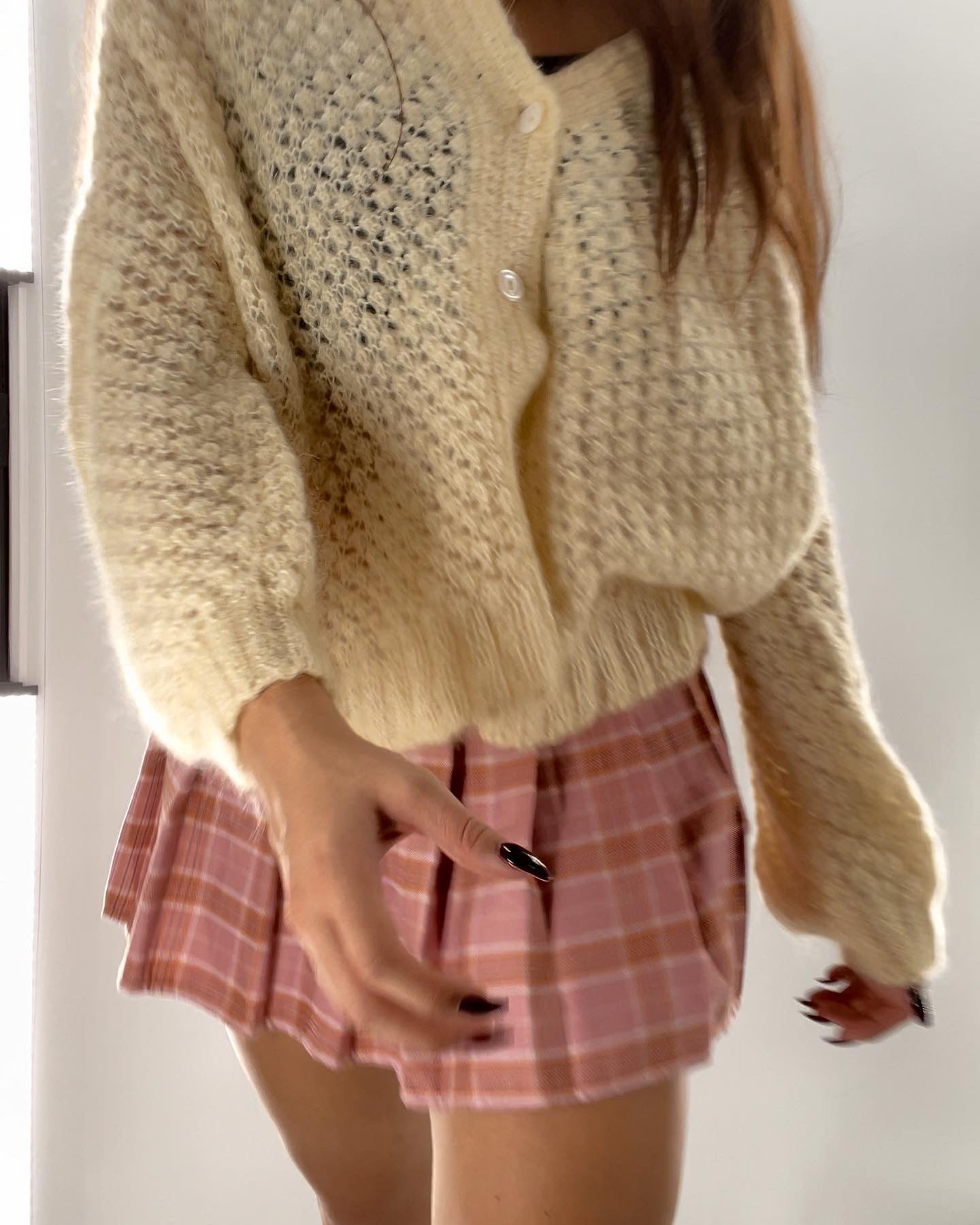 Lil Handmade Cream Granny Sweater (Medium/Large)