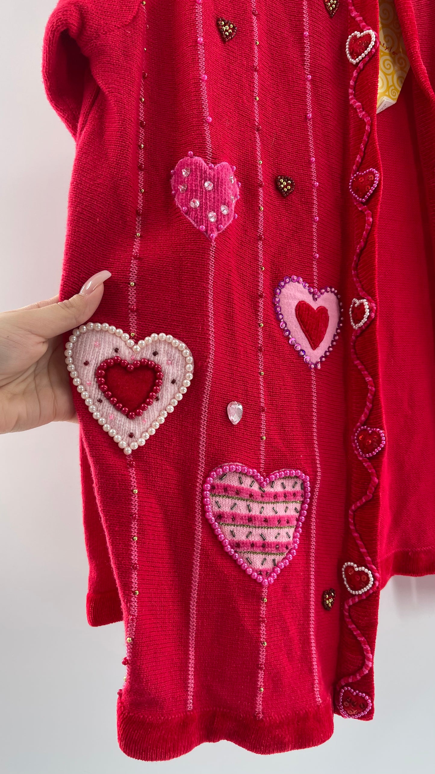 Vintage The Quacker Factory HeartThrob Cardigan