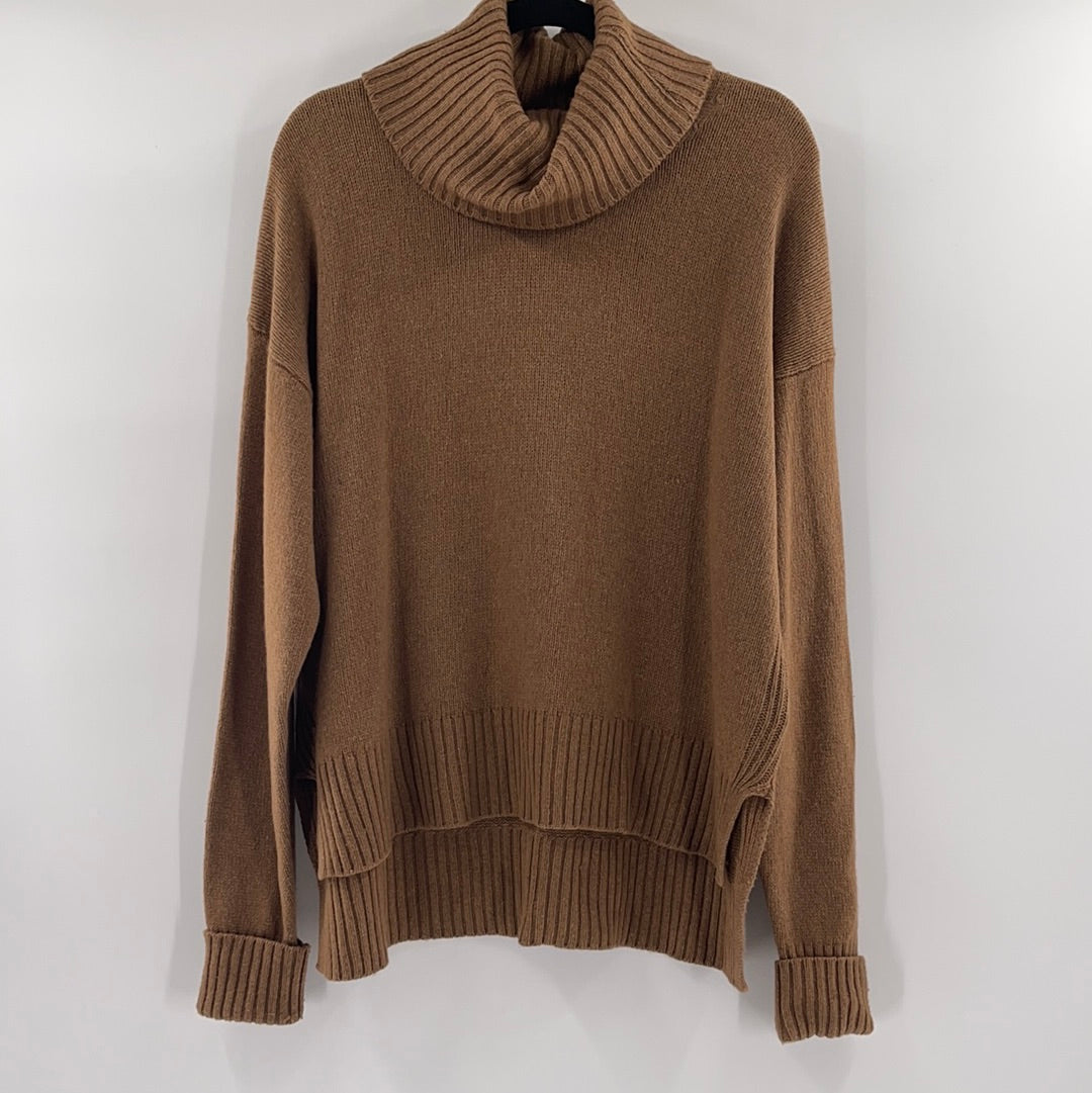 Anthropologie Brown Turtle Neck Sweater (Size Medium)