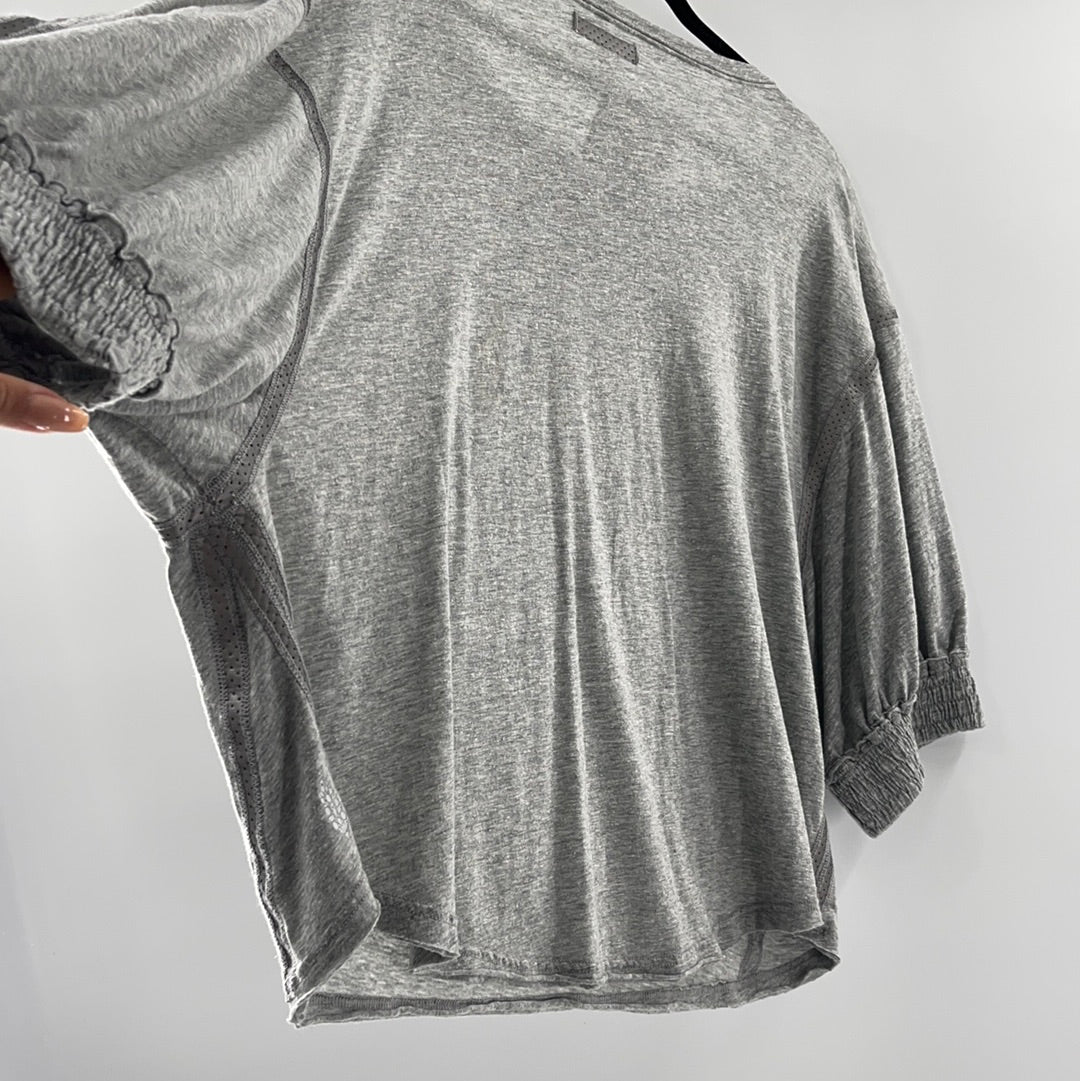 Free People Movement Grey Short Sleeve (XS)