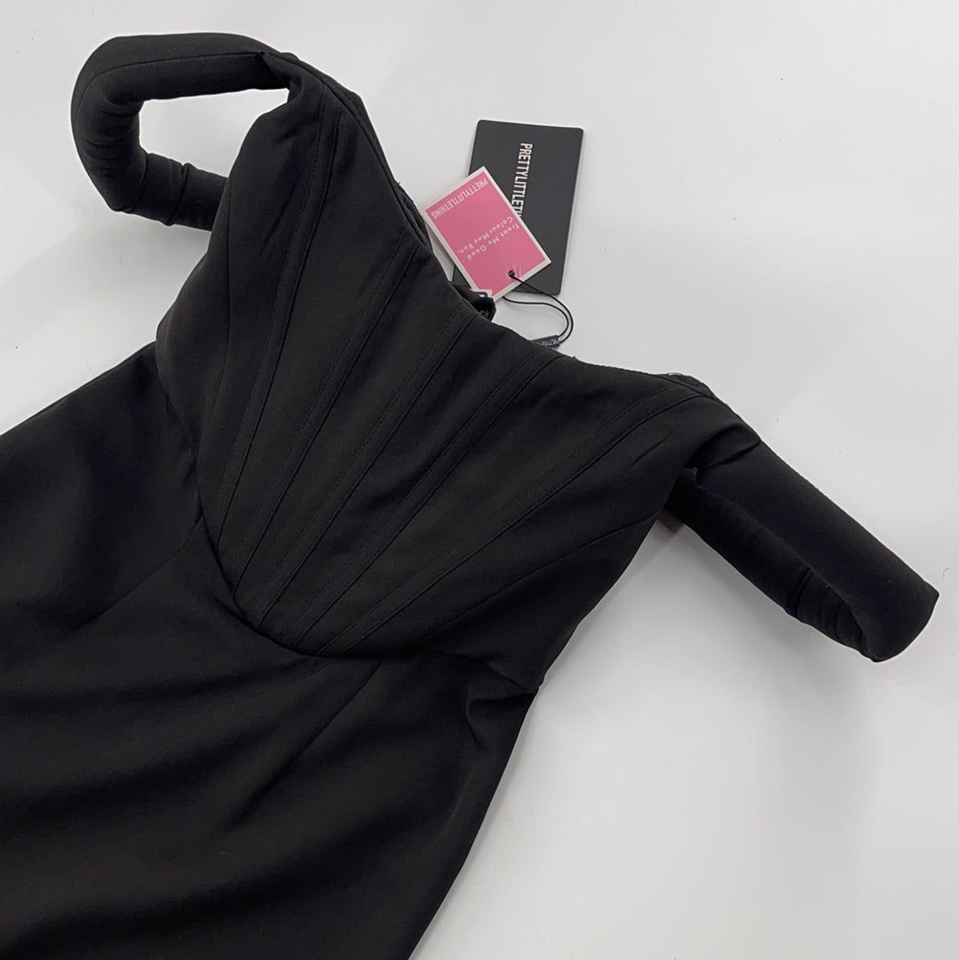 Pretty Little Thing Black Corset Dress (Sz2) The Thrifty Hippy Pretty Little Thing Black Corset Dress (Sz2) The Thrifty Hippy