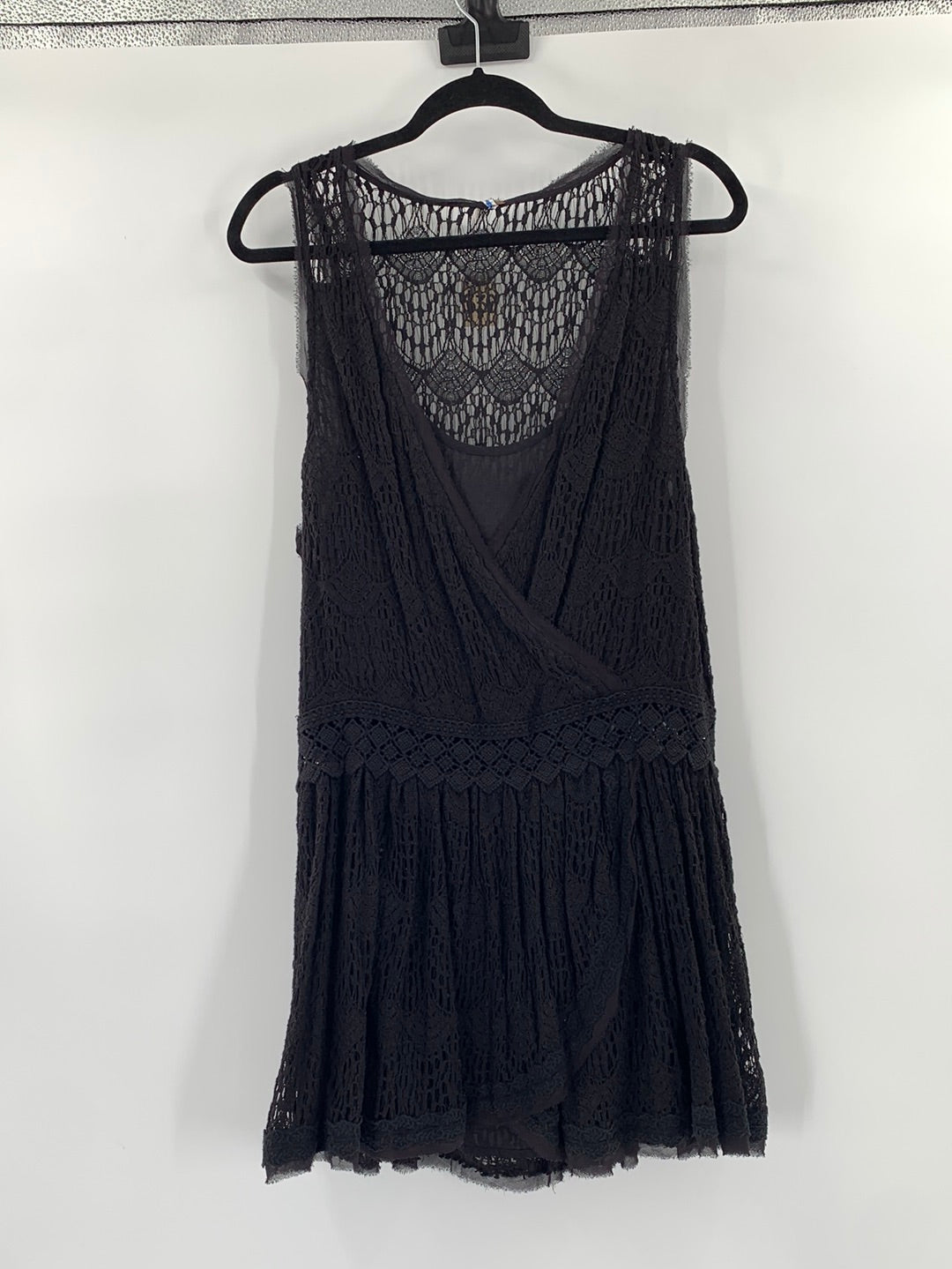 Free People Black Lace Midi (L)