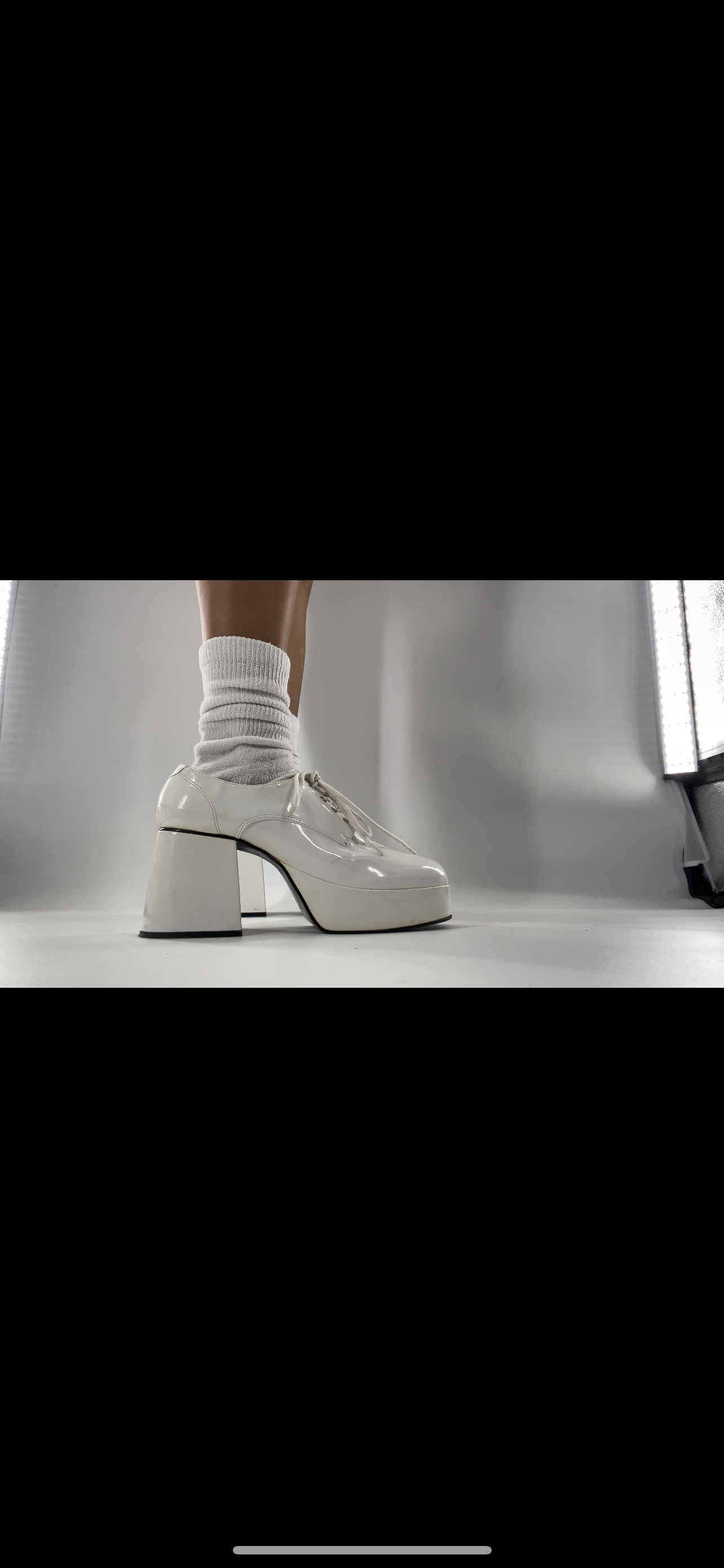 Funtasma White Platform Oxfords (M)