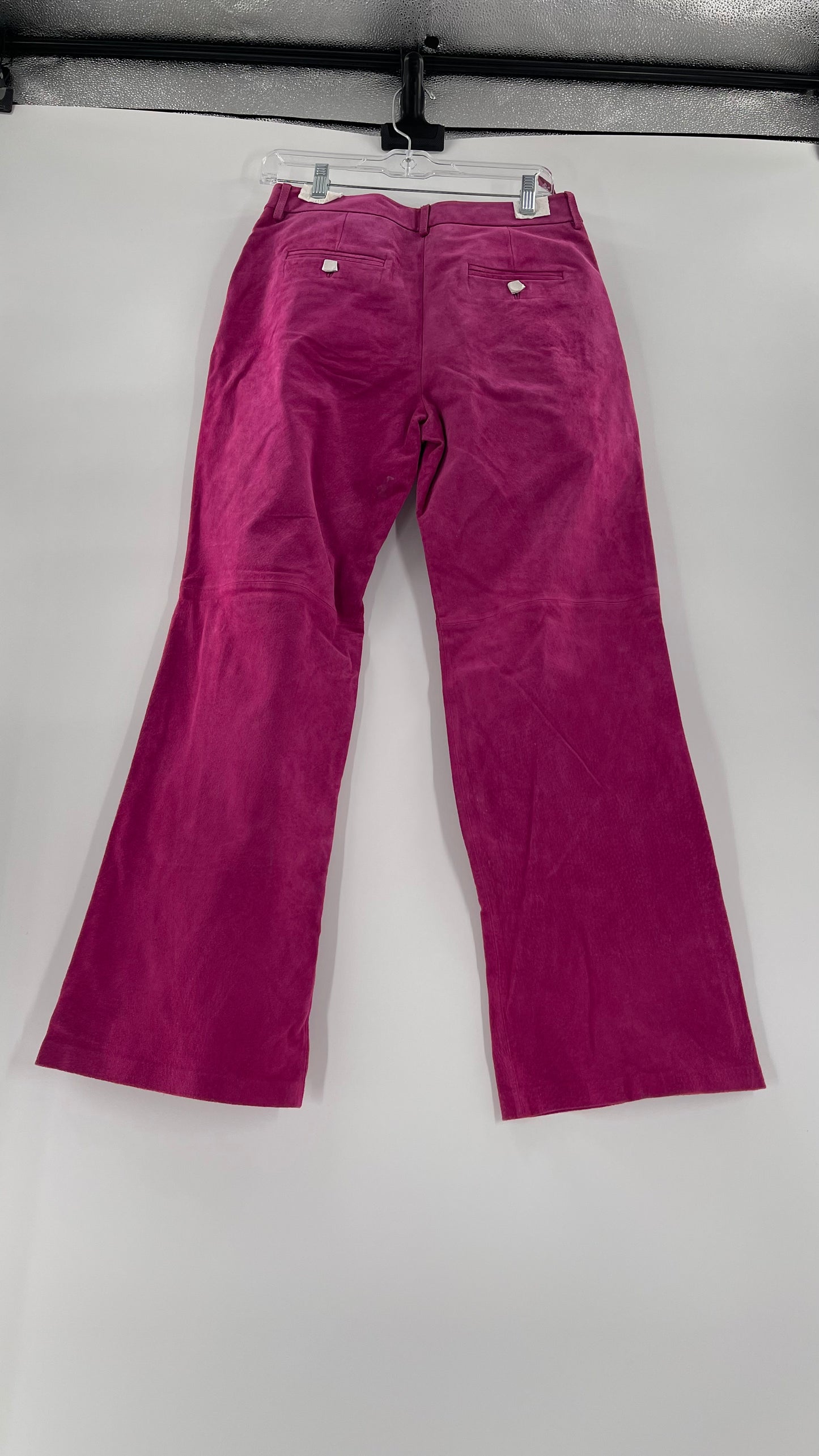 Vintage J.G. Hook Hot Pink 100% Genuine Leather Pants (Size 10)