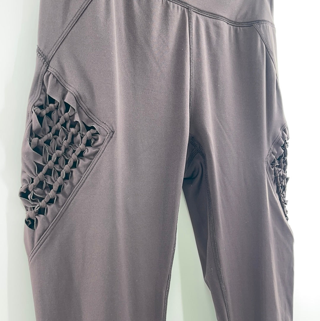 Free People Movement Grey Leggings with netted side details
