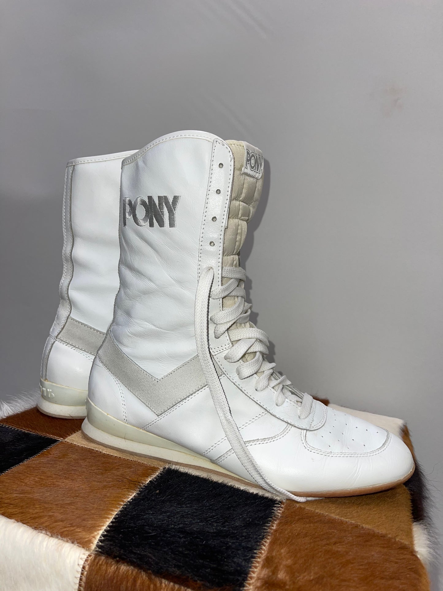 PONY Vintage High Top Sneakers