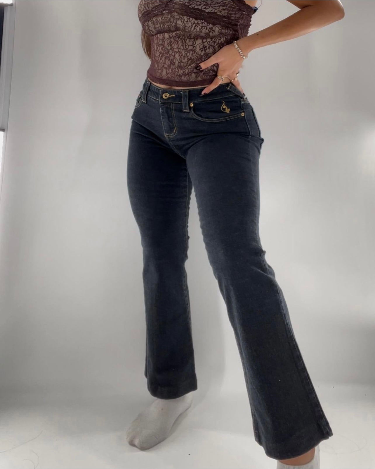 Vintage Baby Phat Kick Flares (Sz 5)