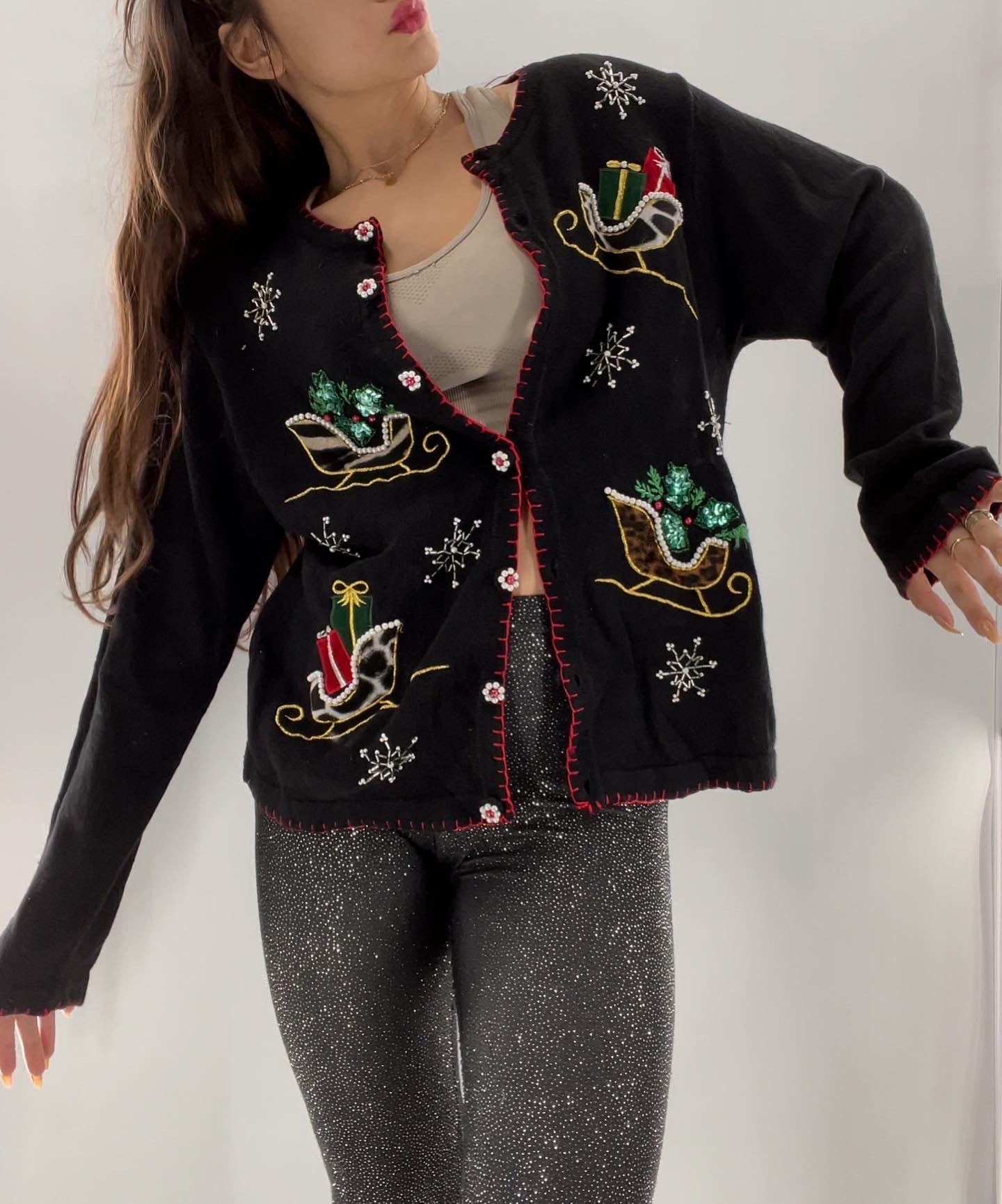 Urban Outfitters Wild Side Holiday Sweater (Medium)