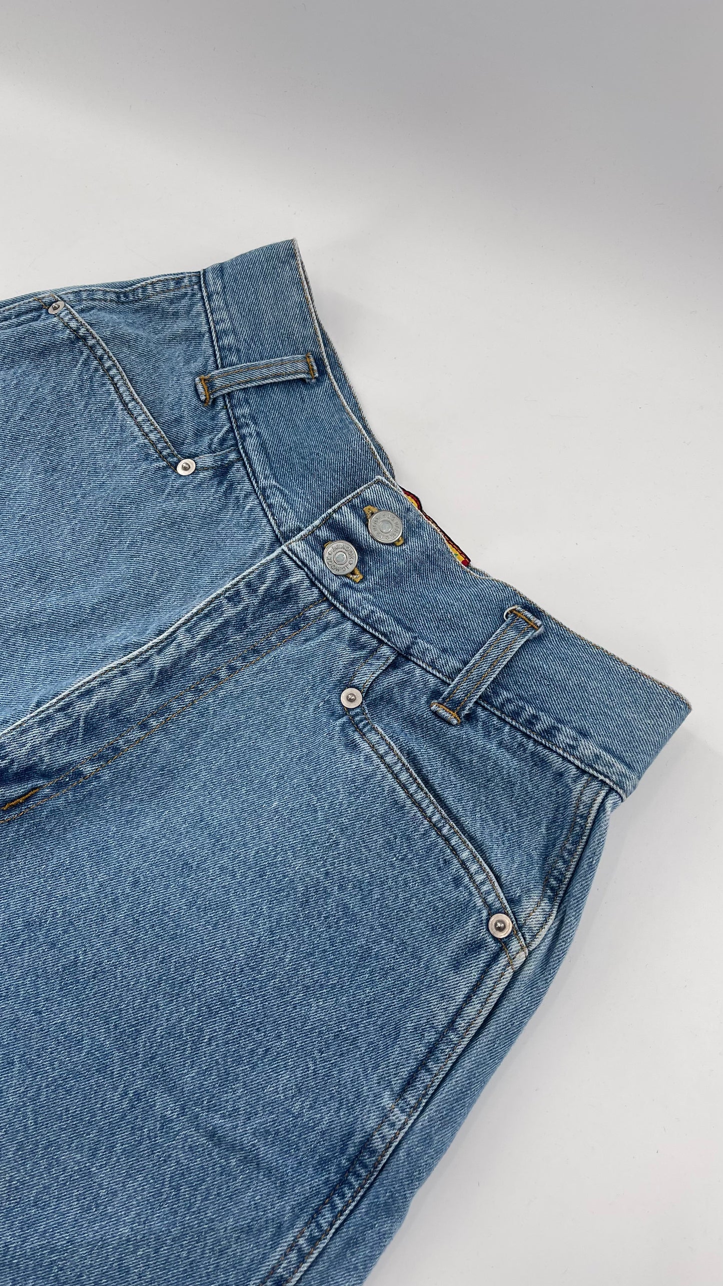 Vintage JG Hook 80s High Waisted Denim Shorts (10)