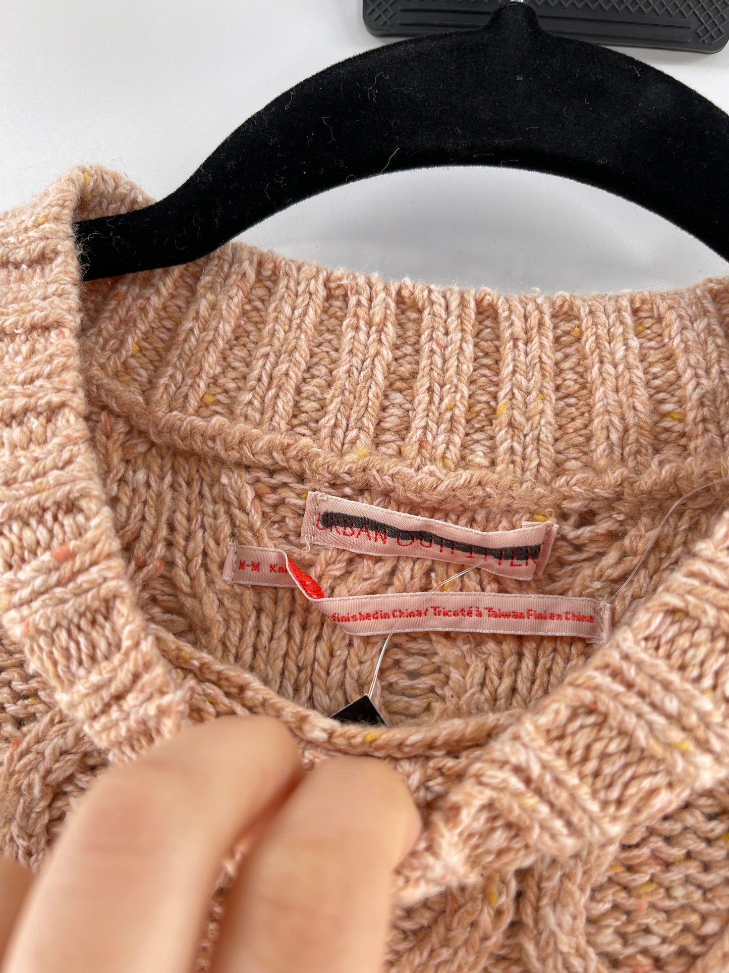 Urban Outfitters Beige Cropped Sweater Tank (Medium)