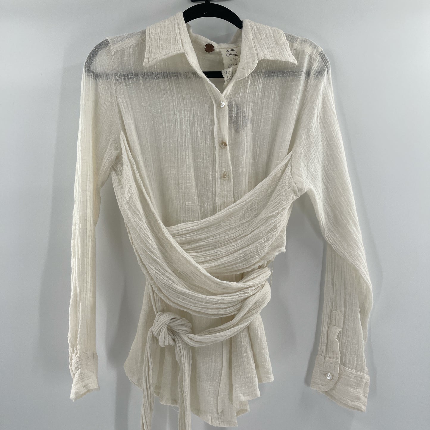 Free People Gauze Tie Up Top (M)