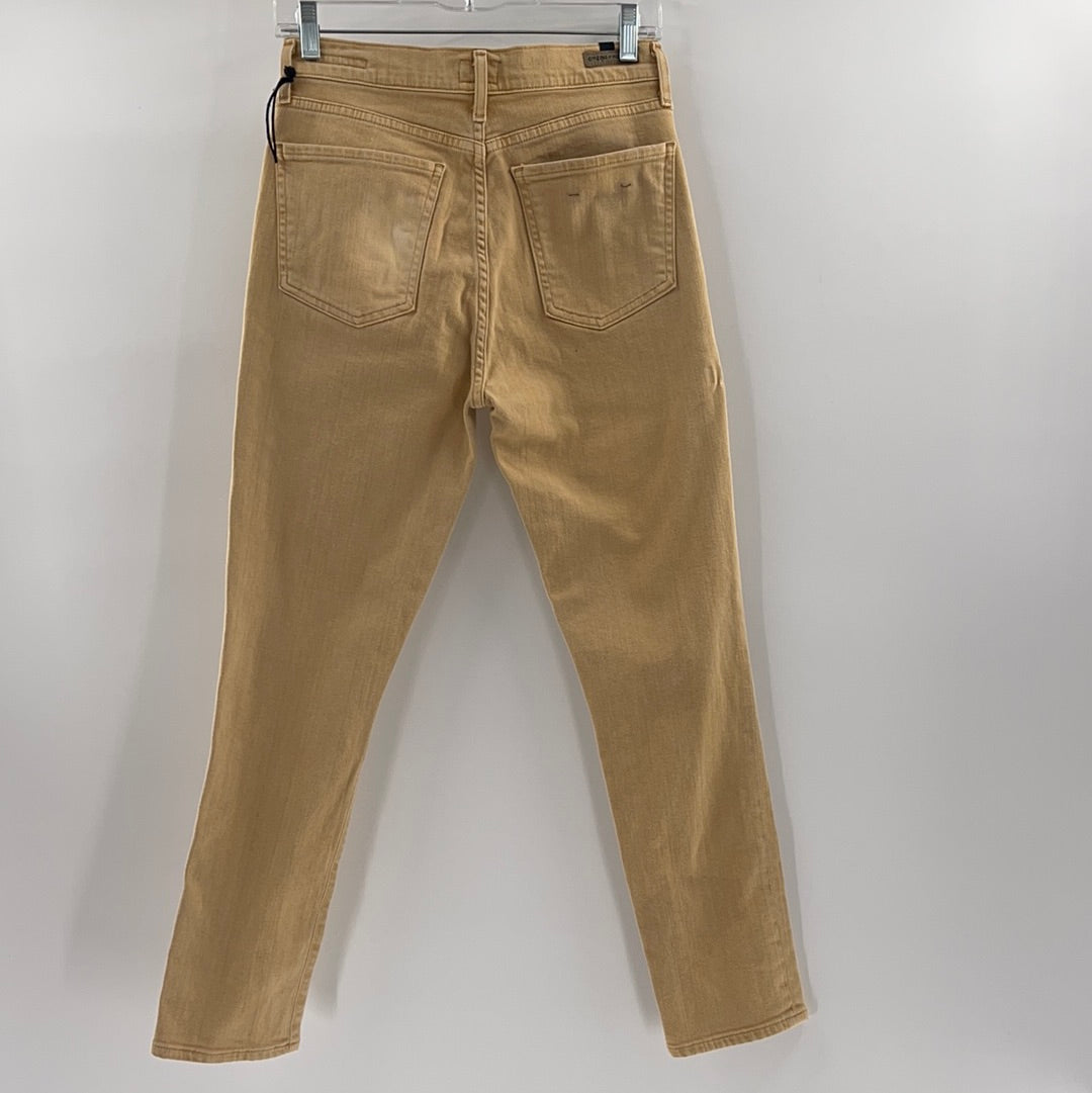 Citizens of Humanity Khaki/Sand Button Up Jeans (Size 27)