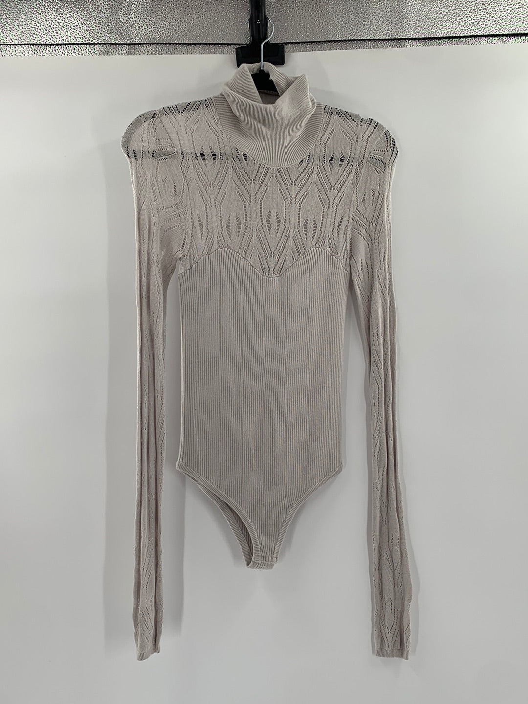 Free People light grey Knit Body Suit (M)