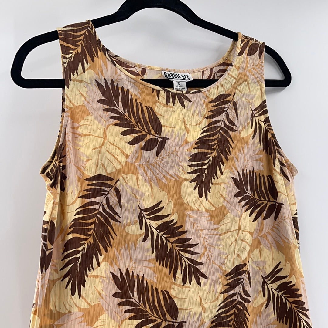 Robbie Bee *Vintage* 100% Silk Maxi Dress (Size 10)