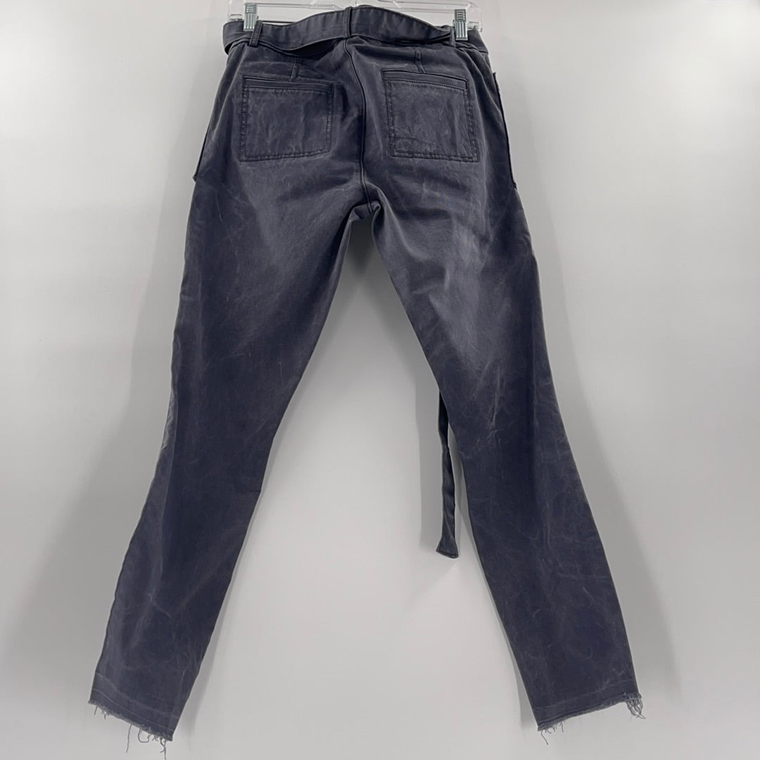 Loft Grey Ribbon Jeans (Size 4)