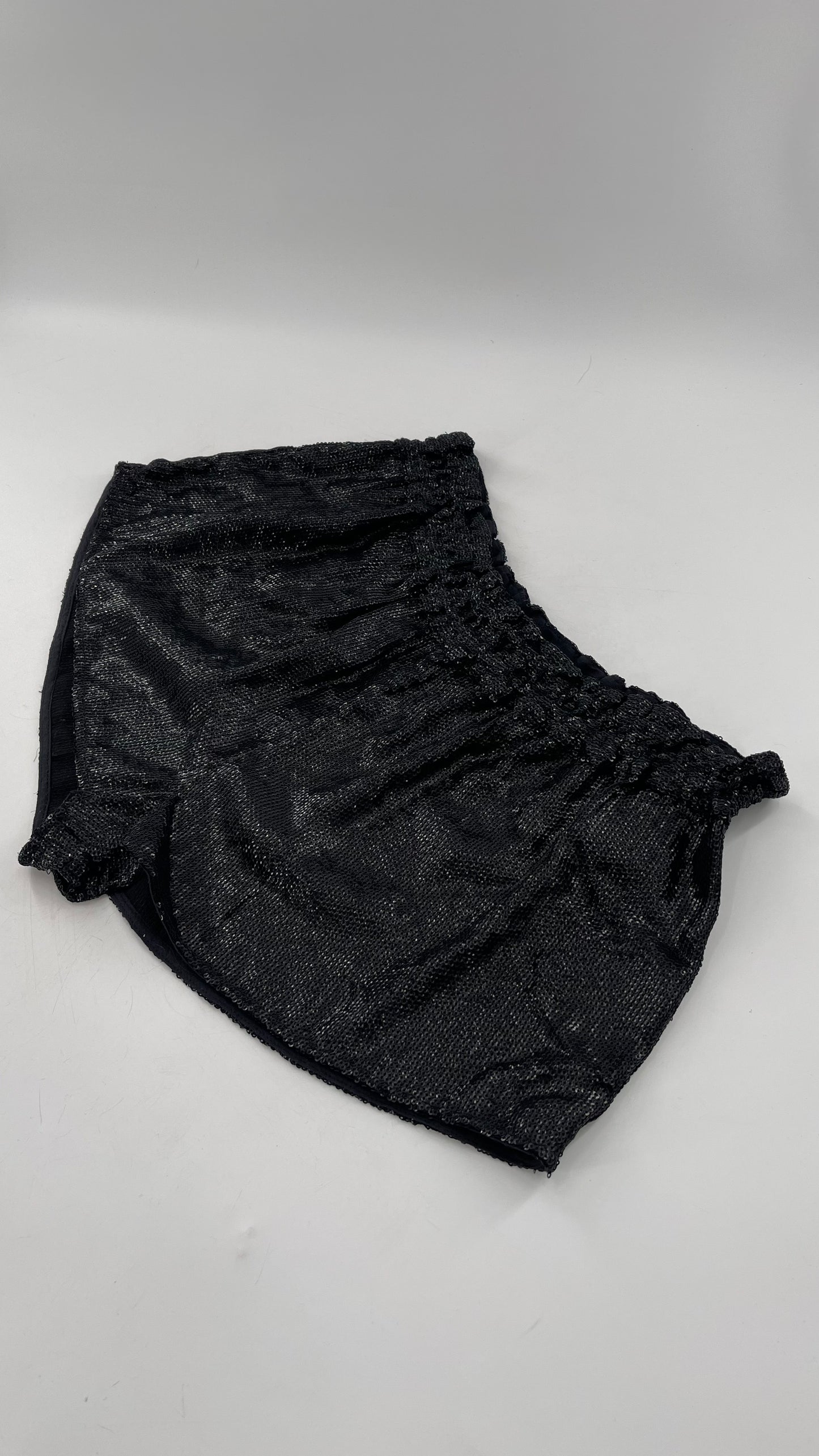 Urban Outfitters Silence And Noise Black Sequins Cocktail Party Shorts Size Med
