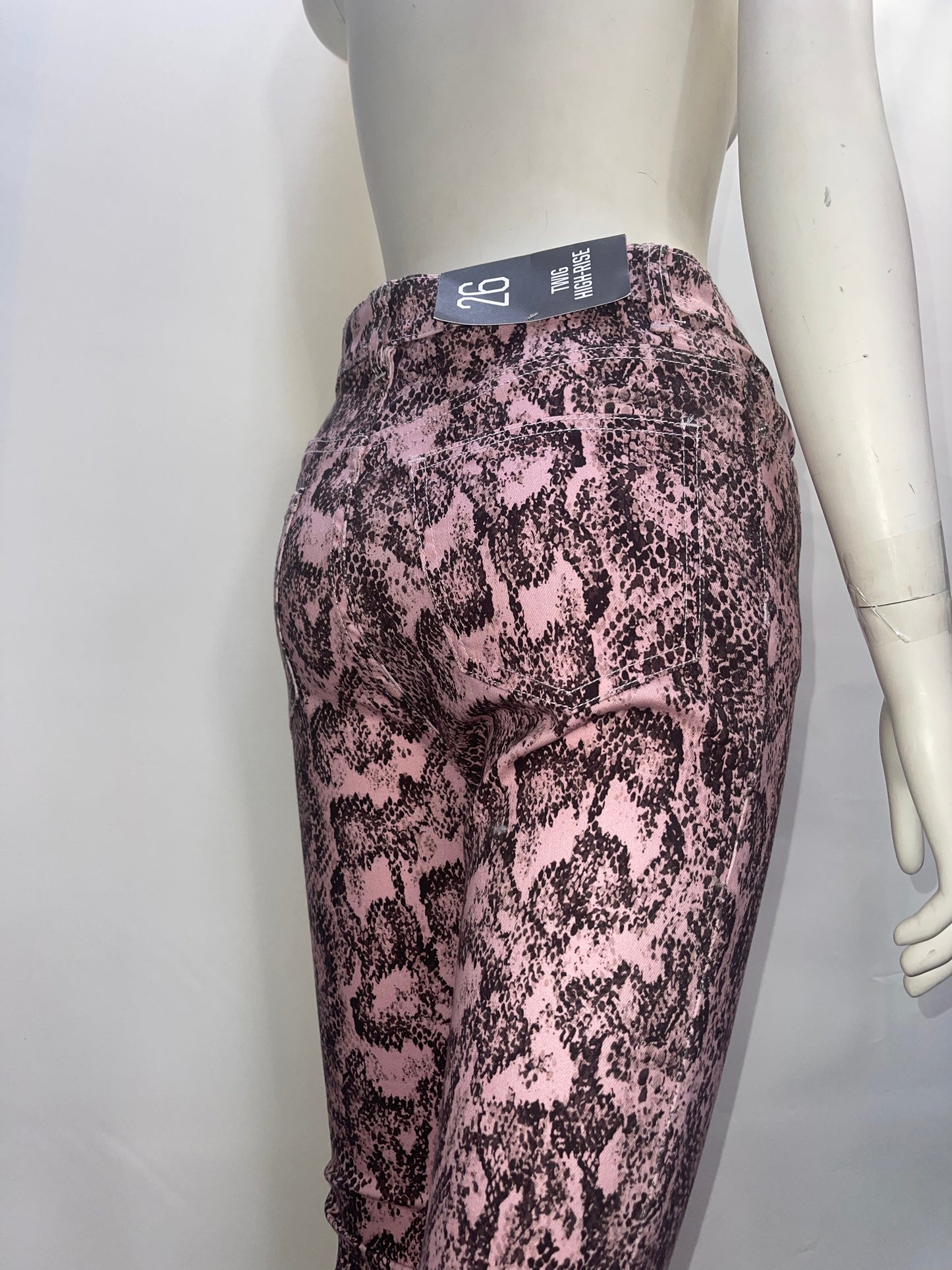 BDG Pink Snakeskin Patterned Pants (Size 26)