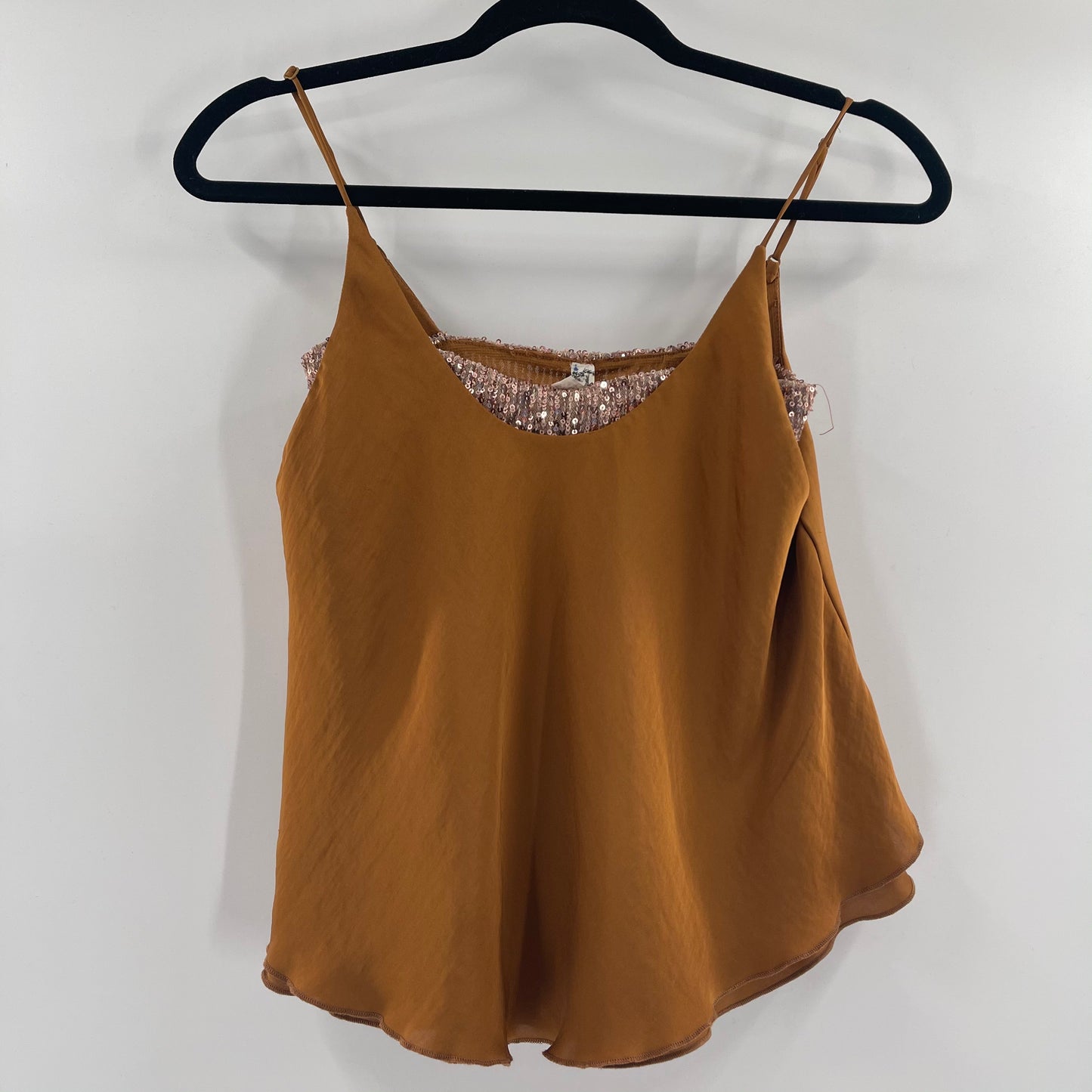 Intimately Free People Bronze Sequin/Satin Tank (XS)
